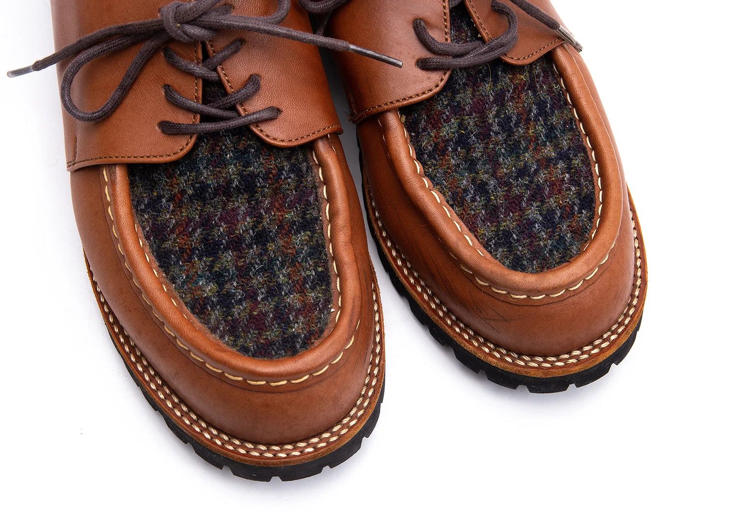 Junya Watanabe T and Leather Austrian Shoes in Brown, Size 27cm Size US 9 / EU 42 - 7 Thumbnail