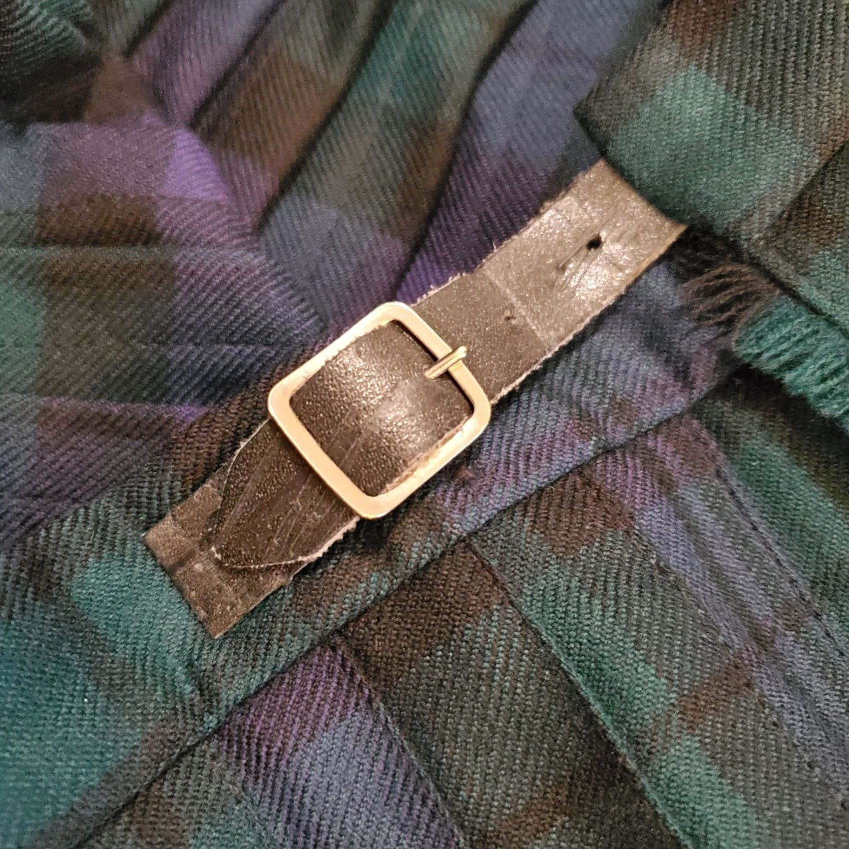 Vintage VINTAGE Hector Russel Kilt 100% Wool Pleated Plaid Tartan Scotland Sz S W24-26" L20" Mens Size ONE SIZE - 4 Thumbnail