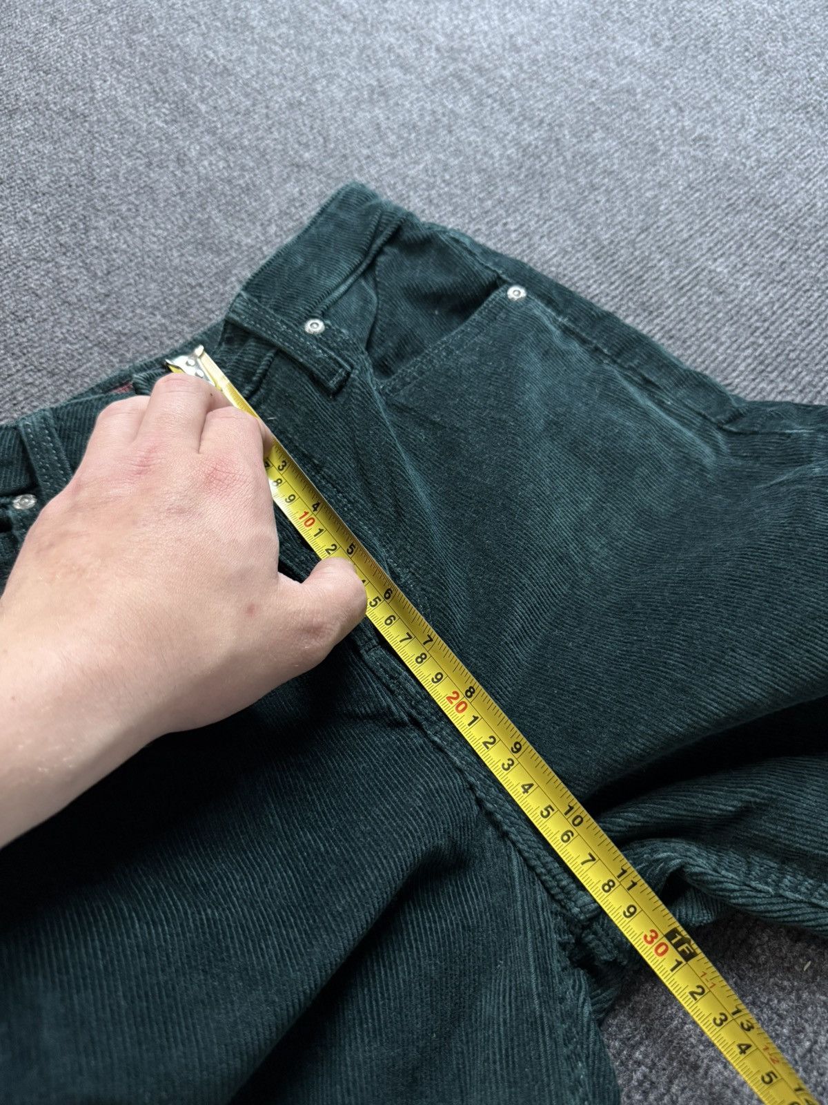 Lee 00s Lee CAROL Corduroy Pants Green Straight Y2K Women W27 Size 27" / US 4 / IT 40 - 16 Thumbnail