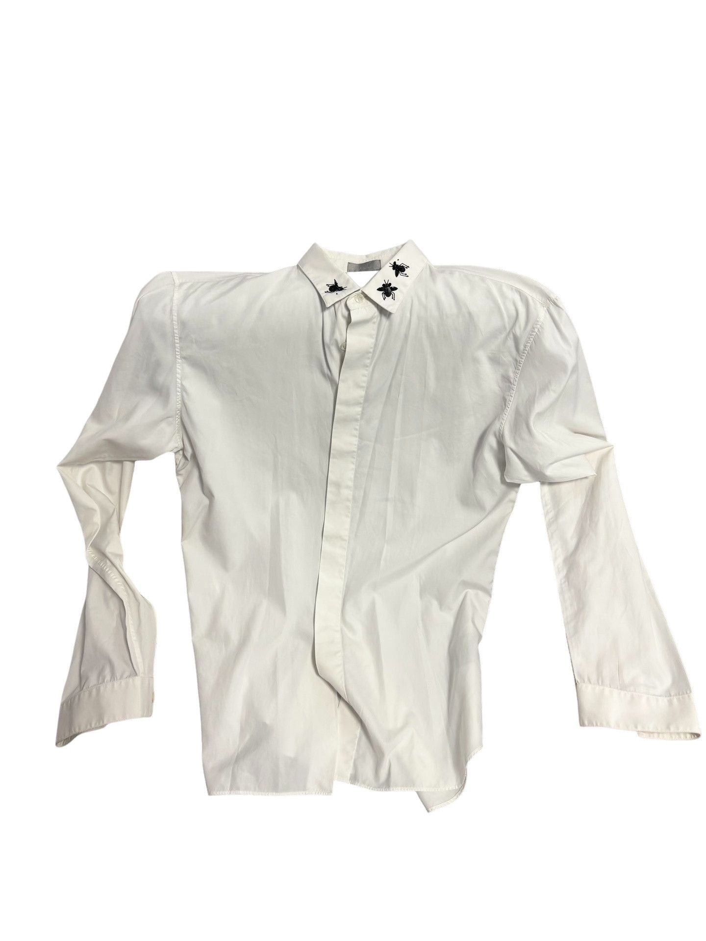 Dior Dior Bee Embroidered Long Sleeve Shirt 40 Size US M / EU 48-50 / 2 - 1 Thumbnail