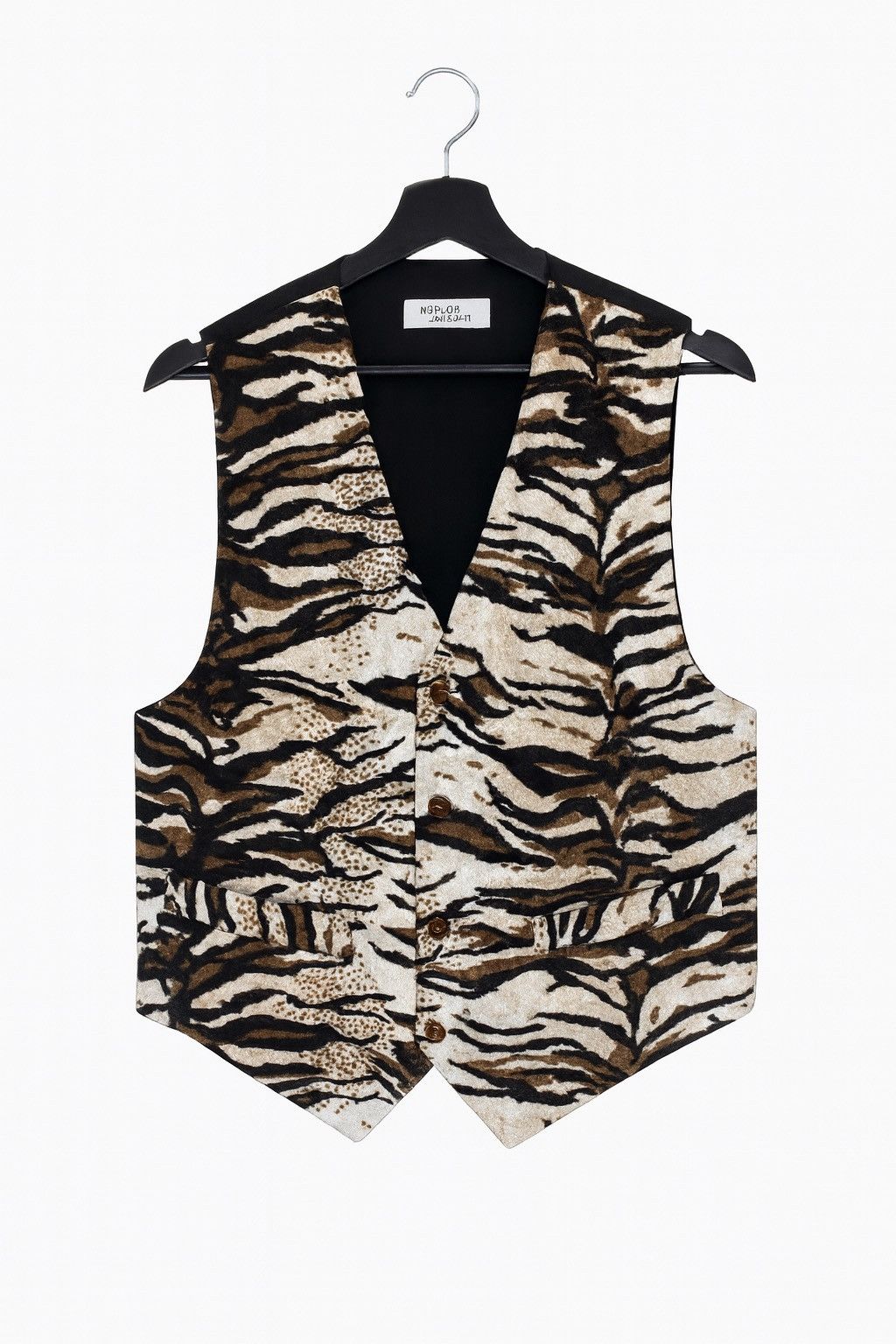 Vintage Vintage Giorgio Versanni Tiger Zebra Bold Men Waist Vest Size US M / EU 48-50 / 2 - 1 Thumbnail