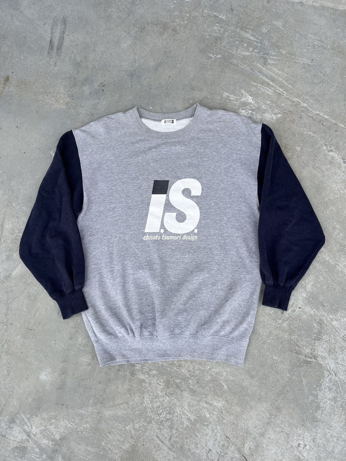 image of VTG 80's Issey Miyake x Tsumori Chisato Is Sweatshirt in Grey, Men's (Size Medium)