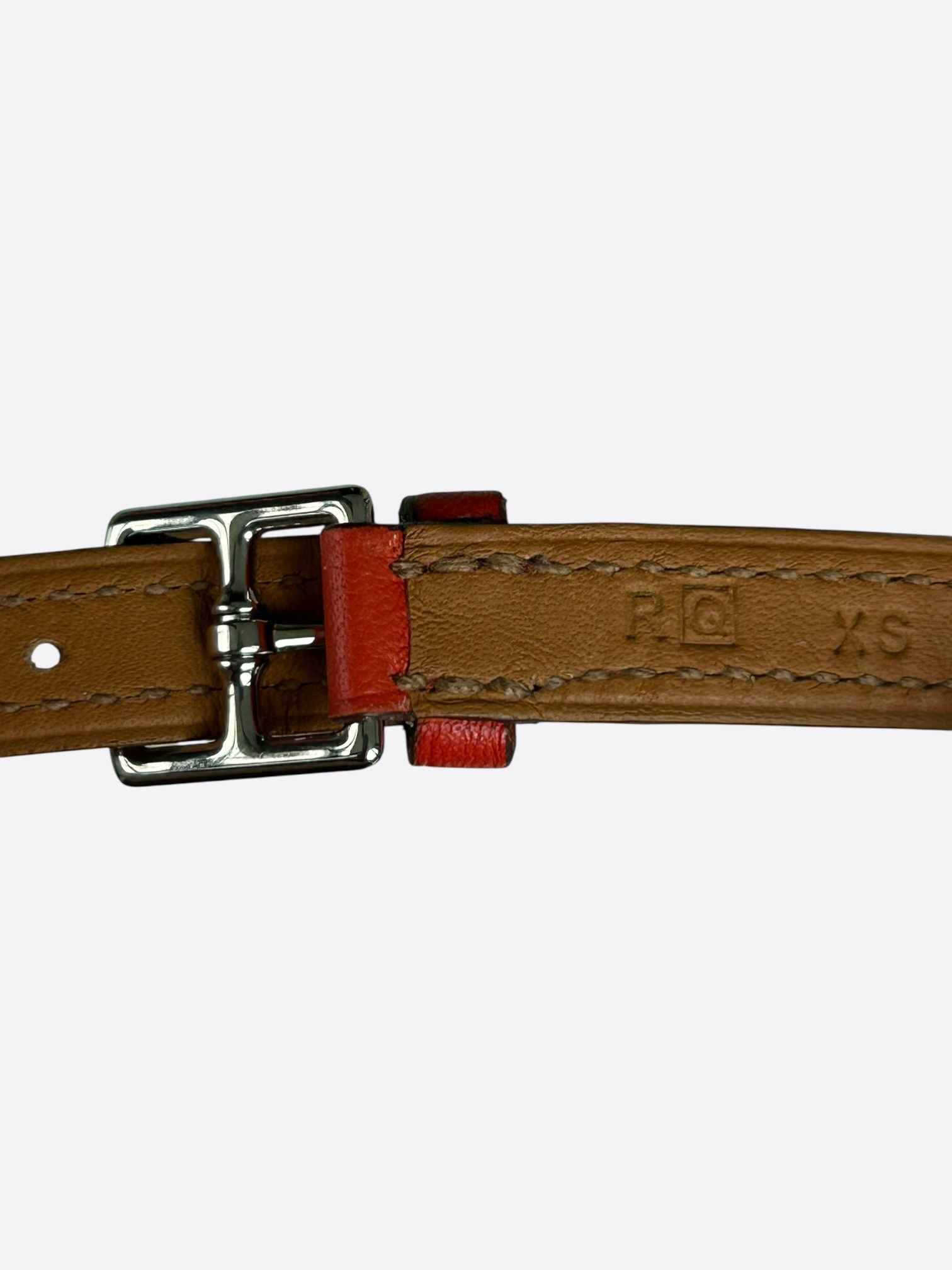 Hermes RedSwift & Palladium Hardware Etriviere Double Tour Bracelet Size ONE SIZE - 3 Thumbnail