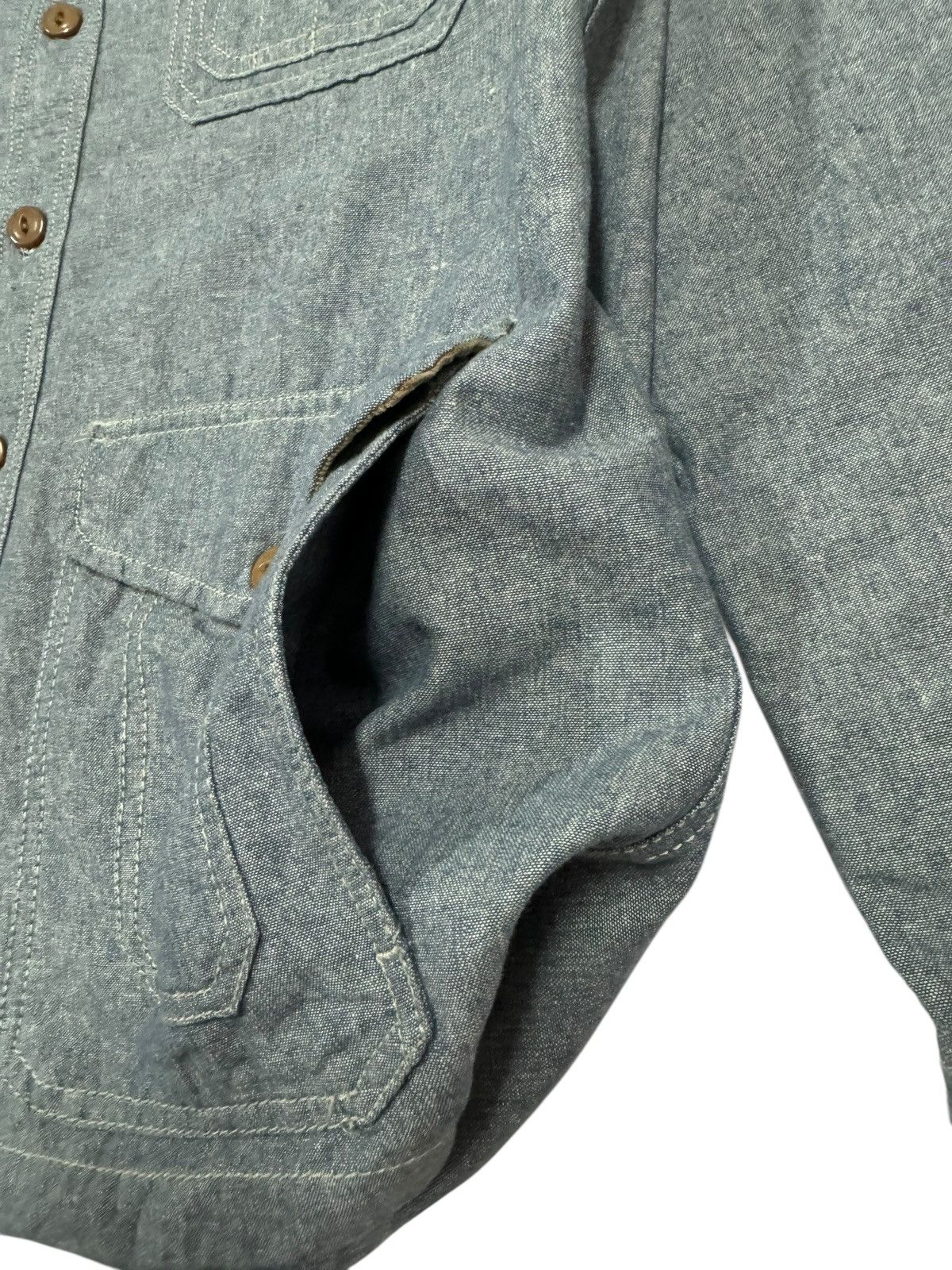 Japanese Brand × go slow caravan Gsc Union Made Multipocket Workers Chambray jacket Size US M / EU 48-50 / 2 - 12 Thumbnail