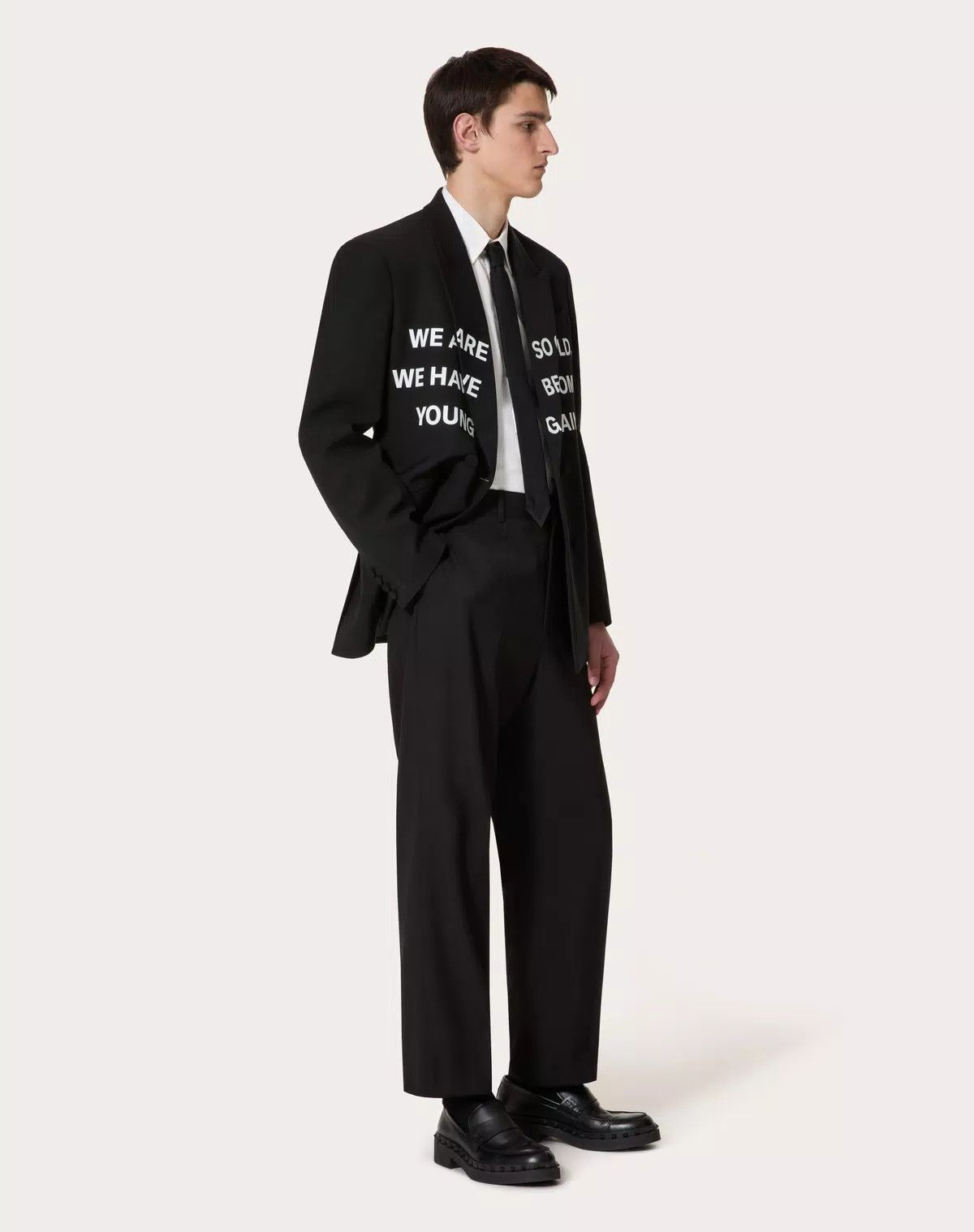 Valentino oc11z0725 Silk Shantung Trousers in Black Size US 36 / EU 52 - 3 Thumbnail