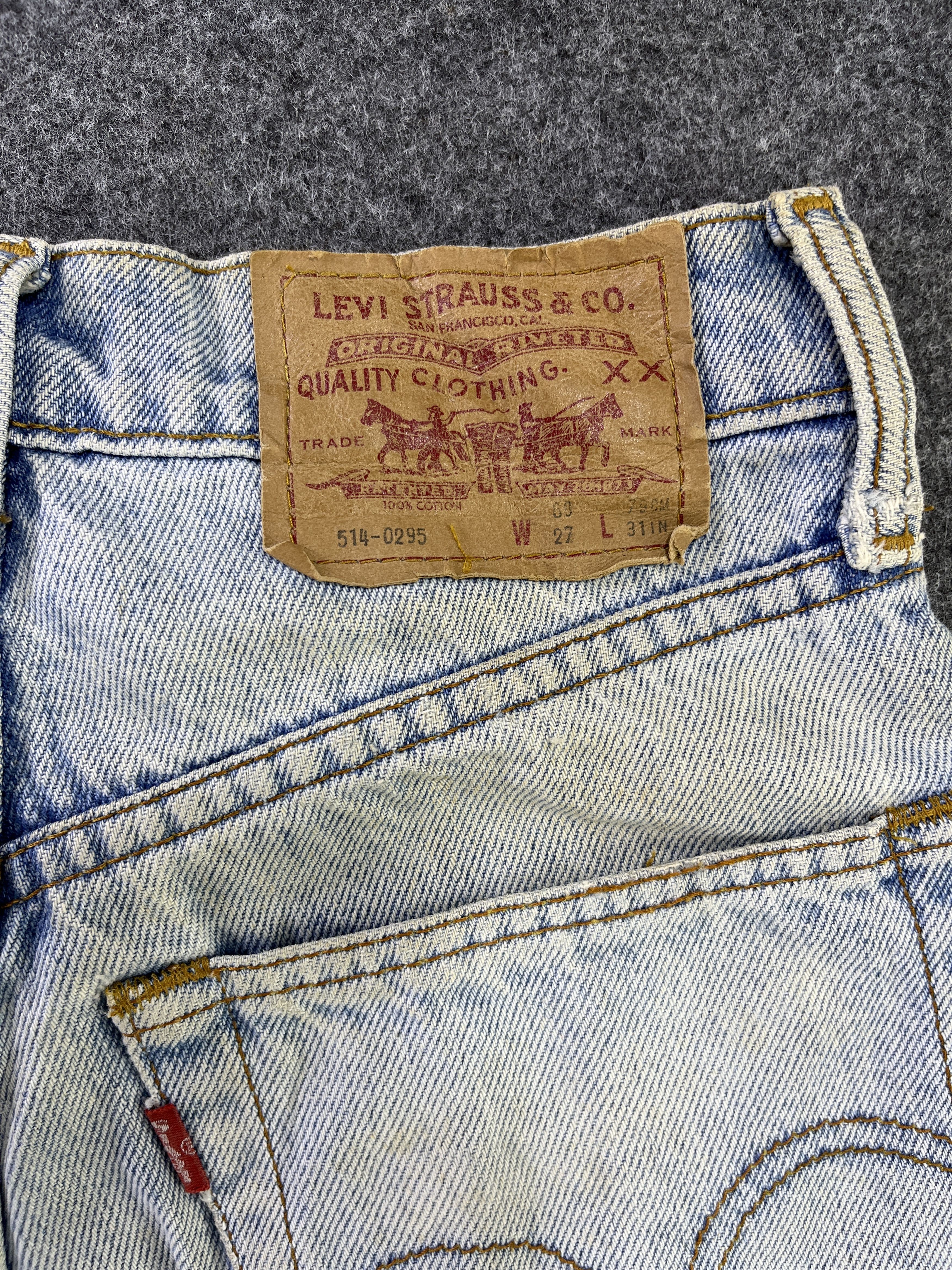 Levi's 90's Vintage Levis 514 Light Wash Jeans - J926 Size 26" / US 2 / IT 38 - 5 Thumbnail