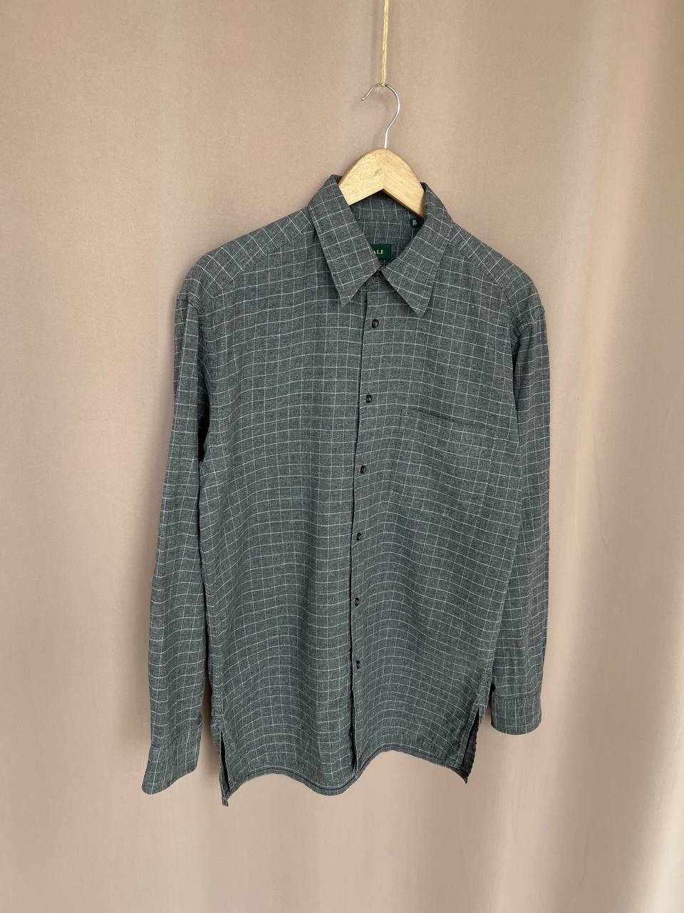 Canali Canali Green Label Check Button Down Shirt Mens Size 39 (M) Size US M / EU 48-50 / 2 - 5 Thumbnail