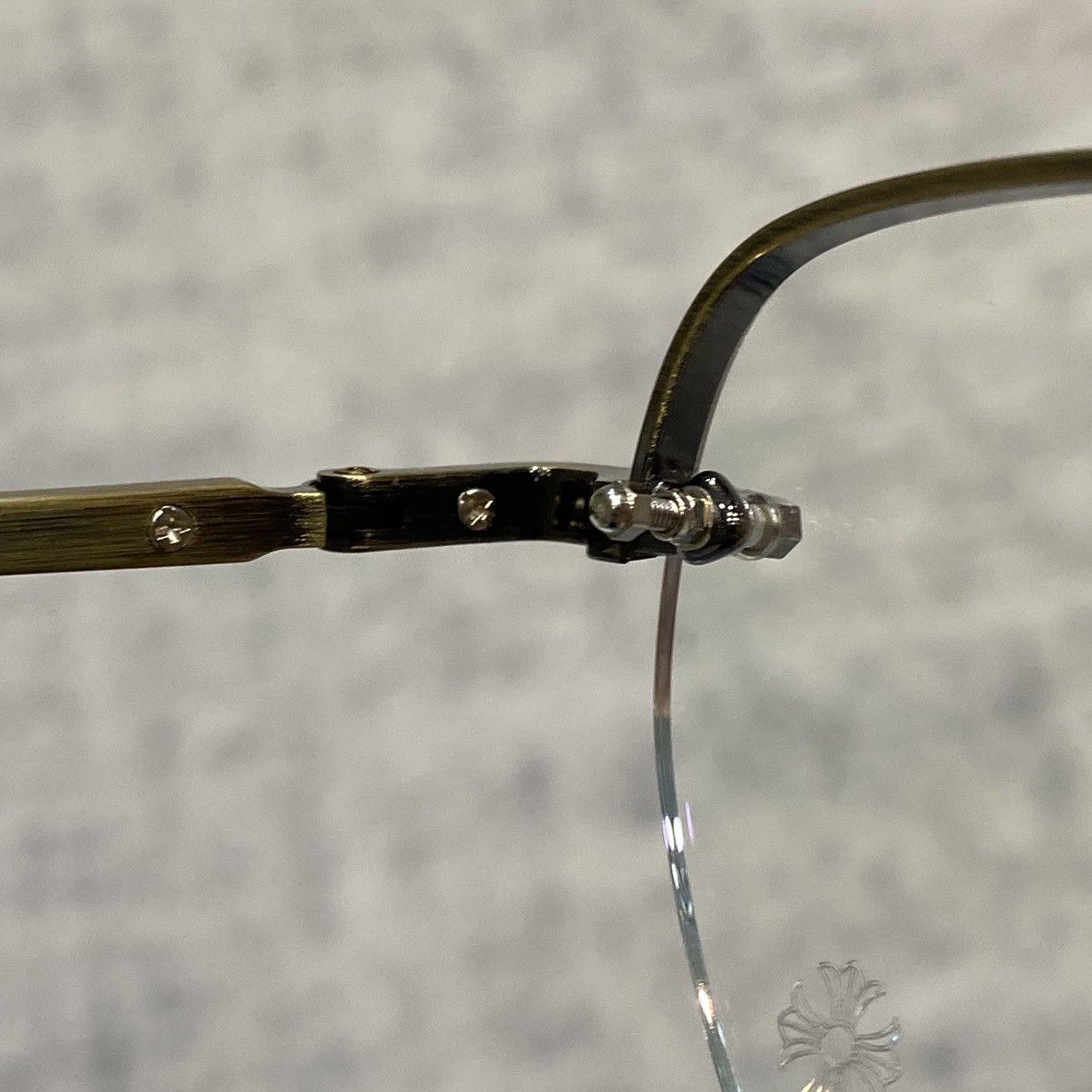 Chrome Hearts HROME HEARTS FROSTED Antique Gold/Dark Tortoise Size ONE SIZE - 12 Thumbnail