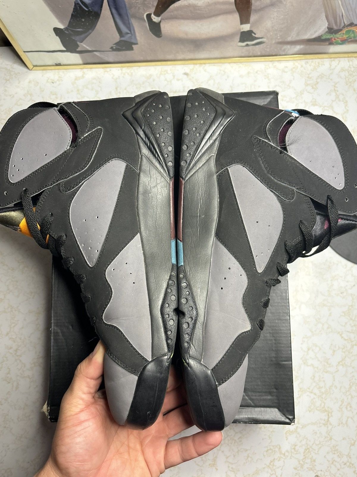 Jordan Brand Air Jordan 7 Retro 2011 Bordeaux 2011 Size US 12 / EU 45 - 3 Thumbnail
