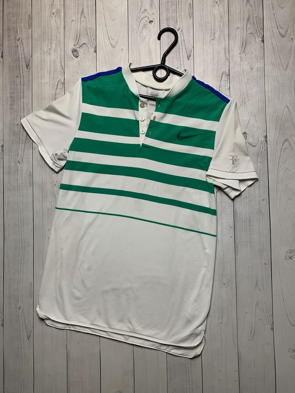 Vintage Nike Green/White Tennis deals Polo - Men's Size XL