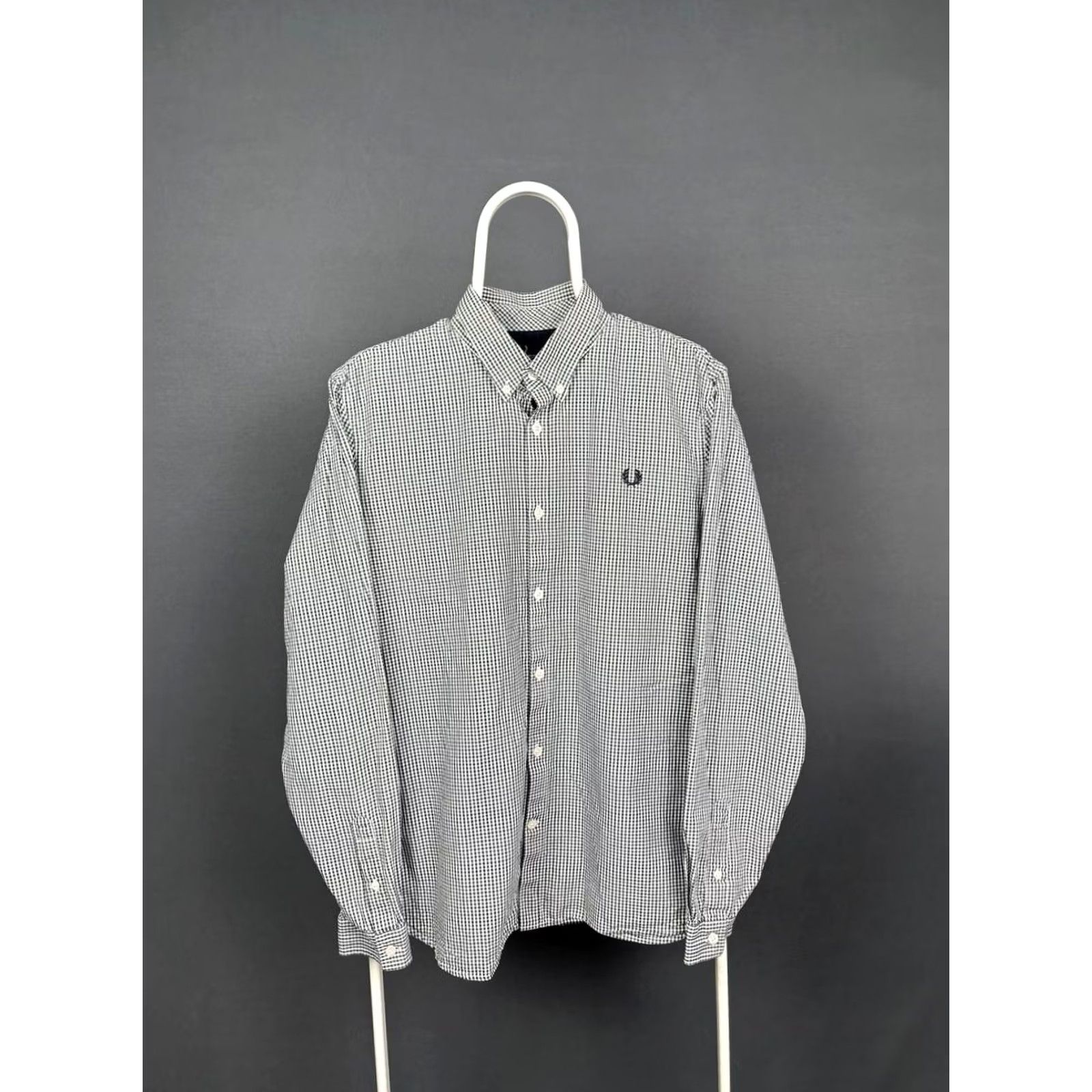 Fred Perry Fred Perry Shirt Mens L Black & White Button Down Size Plaid Cotton Long Sleeve Size US L / EU 52-54 / 3 - 2 Thumbnail