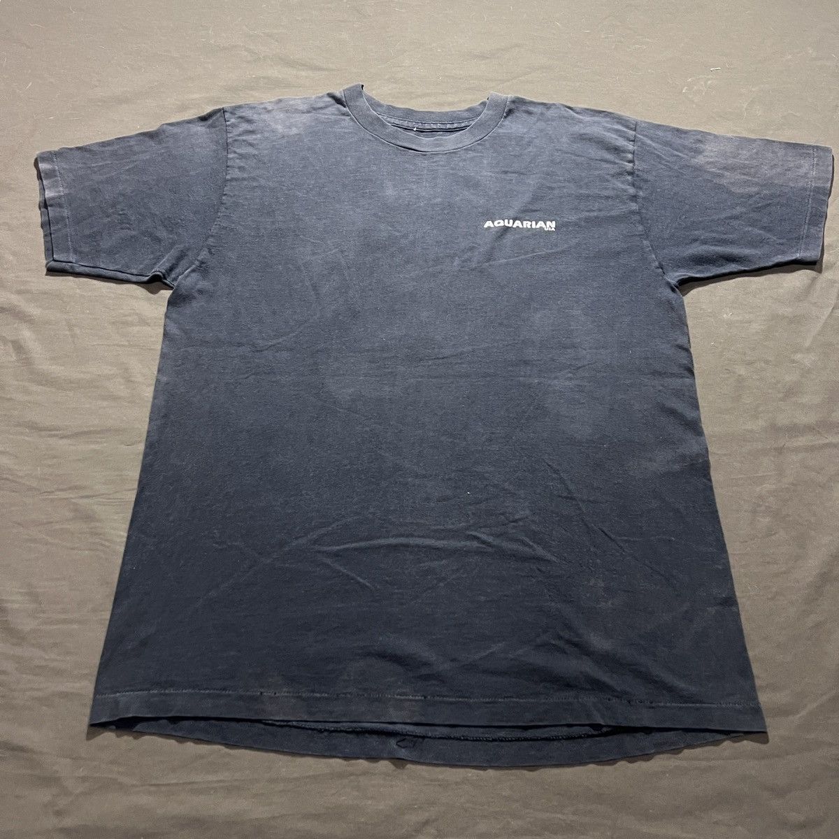Band Tees Vintage 90s Don Brewer drummer rock Aquarian Faded Thrashed Size US XL / EU 56 / 4 - 6 Thumbnail