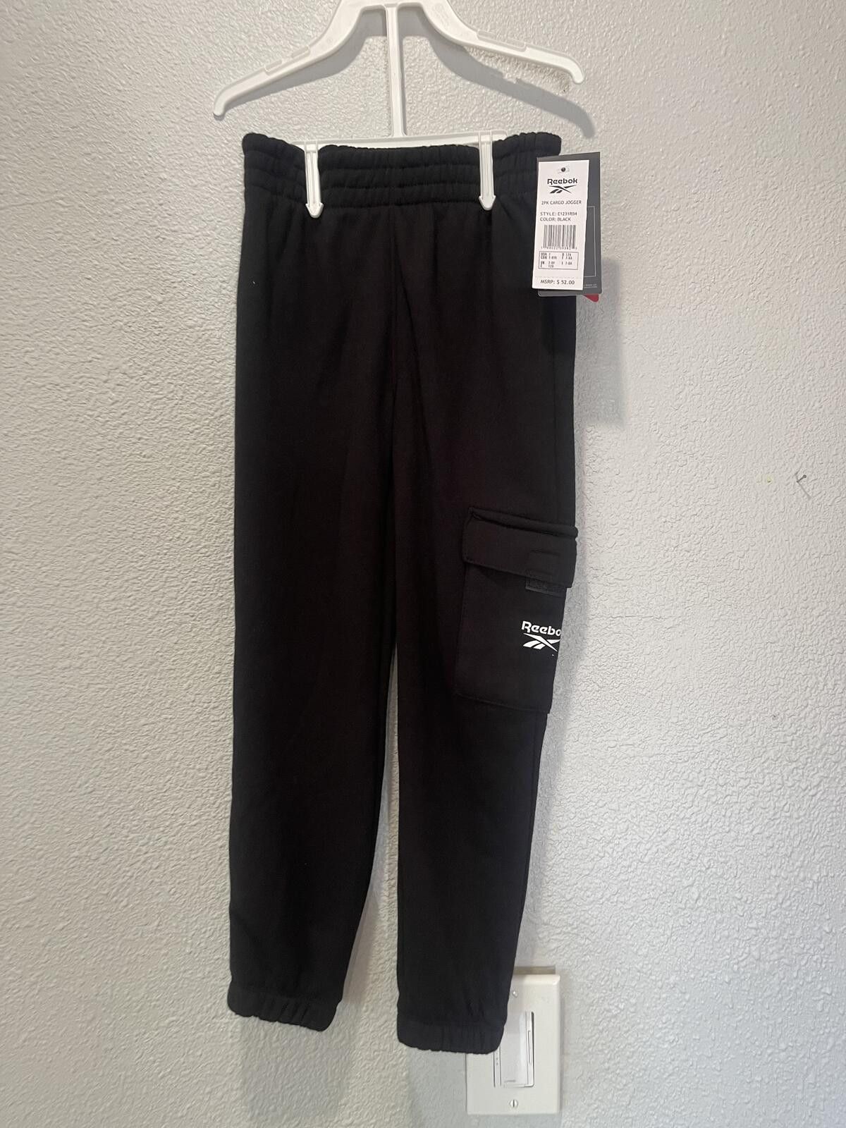 Reebok Reebok 2PK Cargo Jogger Pants Black Kids Size 7 Size US 26 / EU 42 - 1 Thumbnail