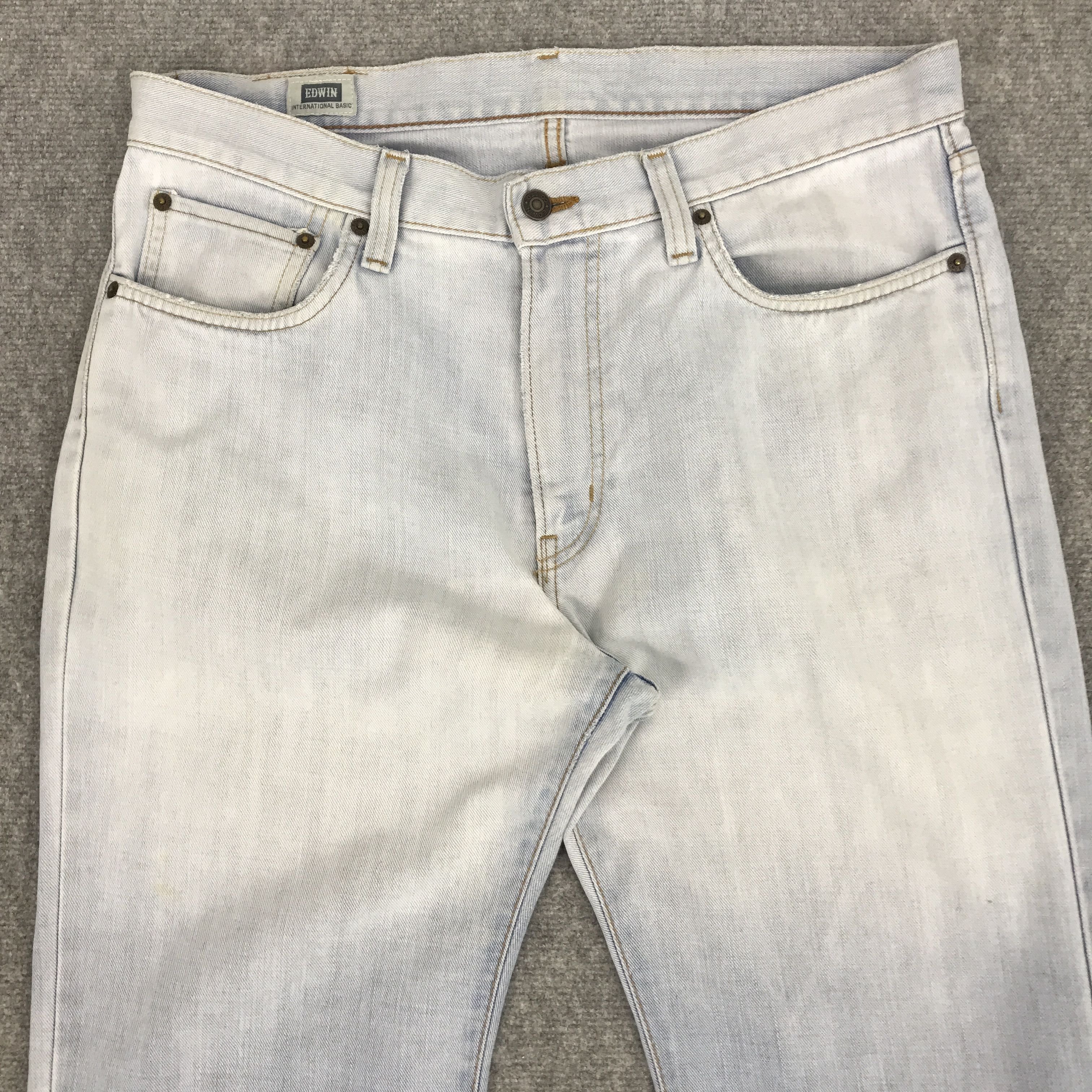 Edwin × Japanese Brand JAPANESE DESIGN STYLE EDWIN LIGHT WASH DENIM JEANS PANTS Size US 35 - 2 Thumbnail