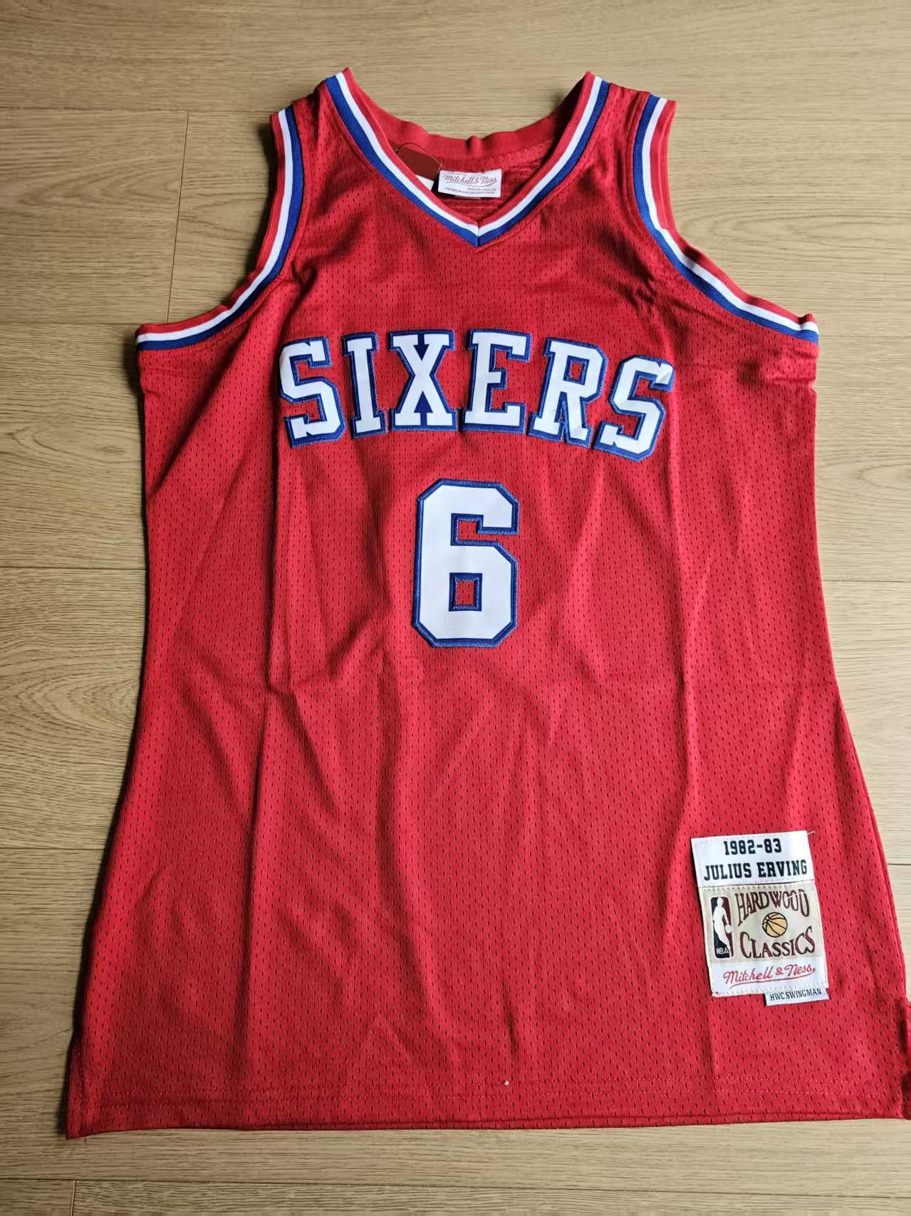 NBA 76ers #6 Julius Erving Jersey Size US XL / EU 56 / 4 - 1 Thumbnail