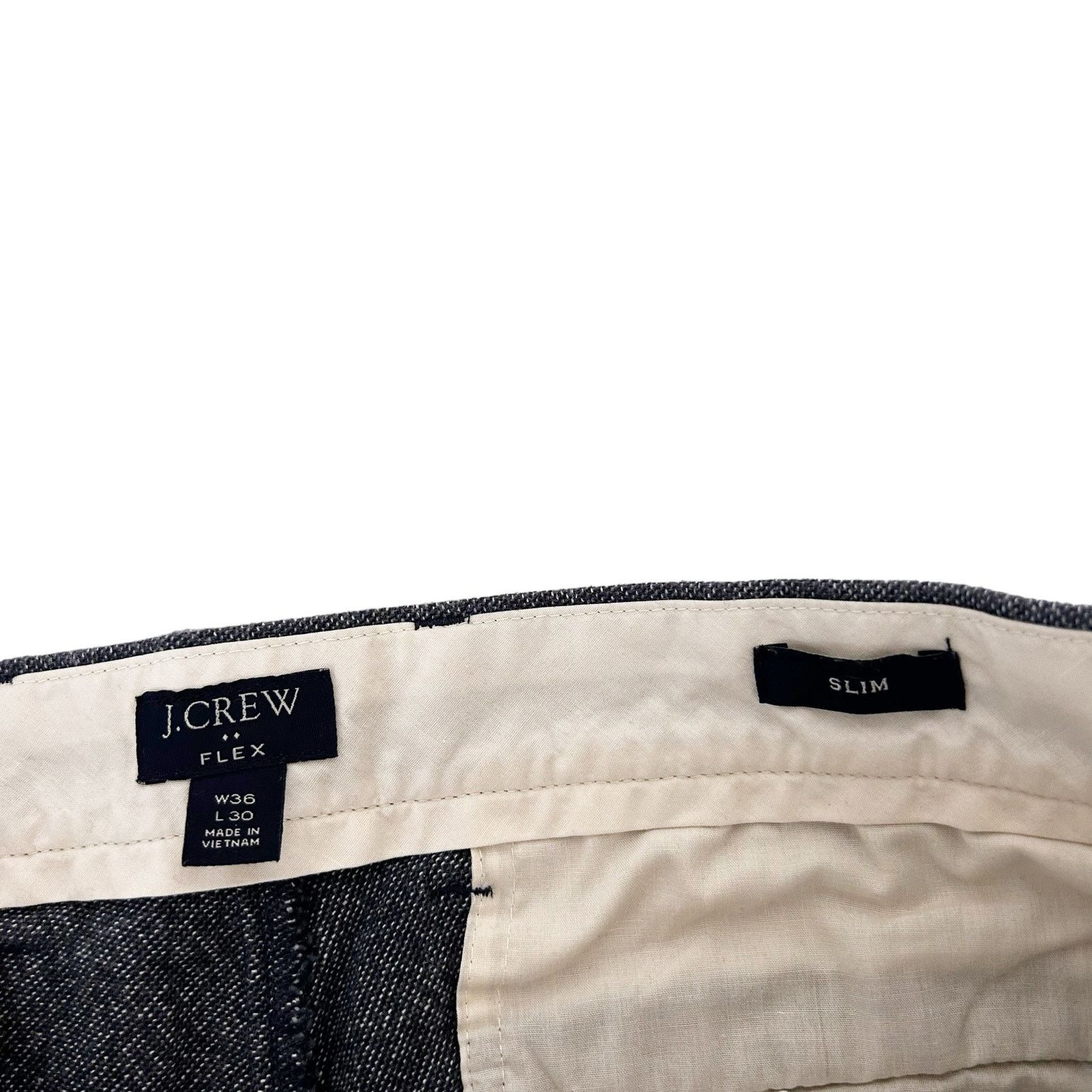 J.Crew J. Crew Blue Flex Slim Fit Flat Front Pants Sz 36x30 Size US 36 / EU 52 - 2 Thumbnail