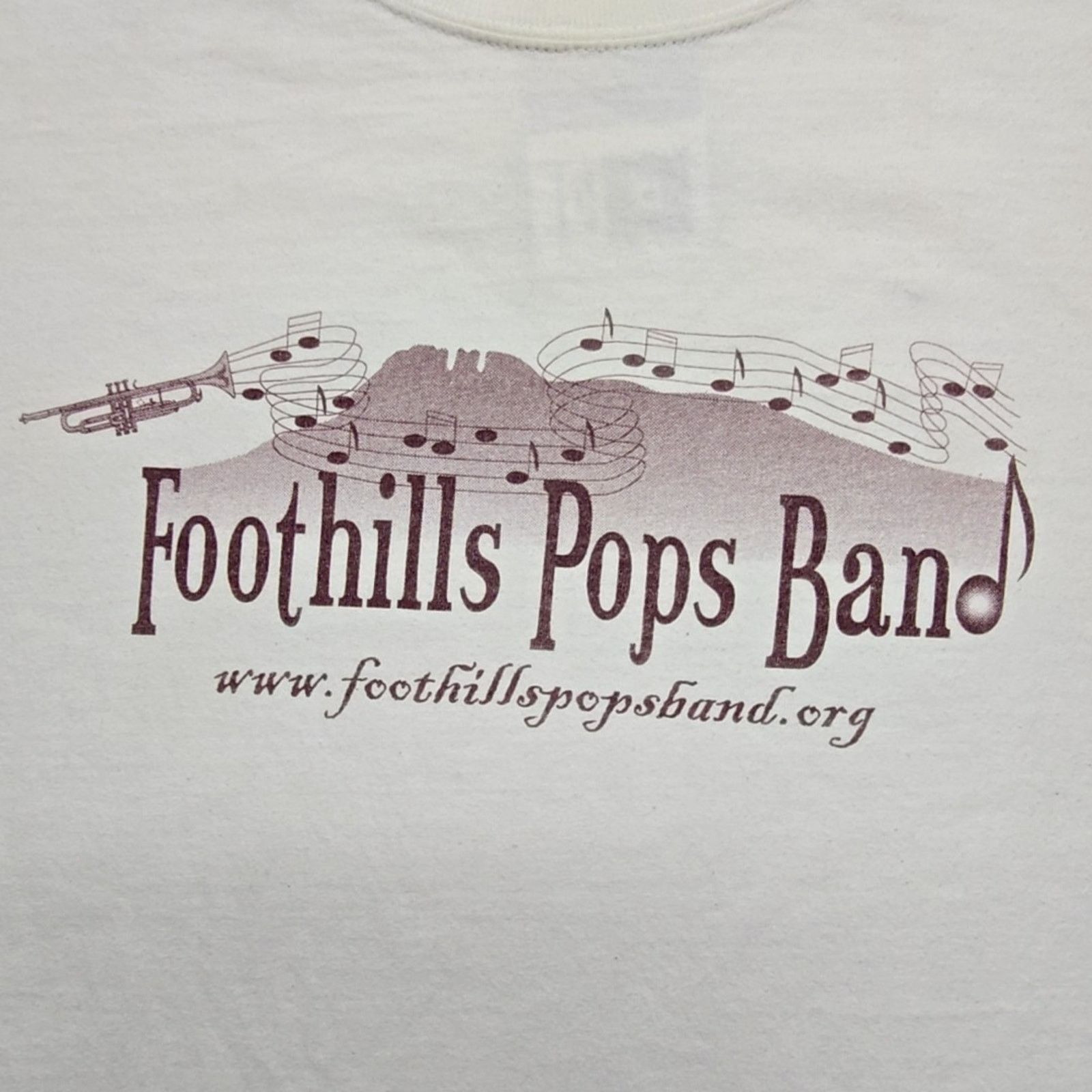 Anvil Foothills Pops Band Shirt Anvil XL Fort Collins White Tee Size US XL / EU 56 / 4 - 2 Thumbnail