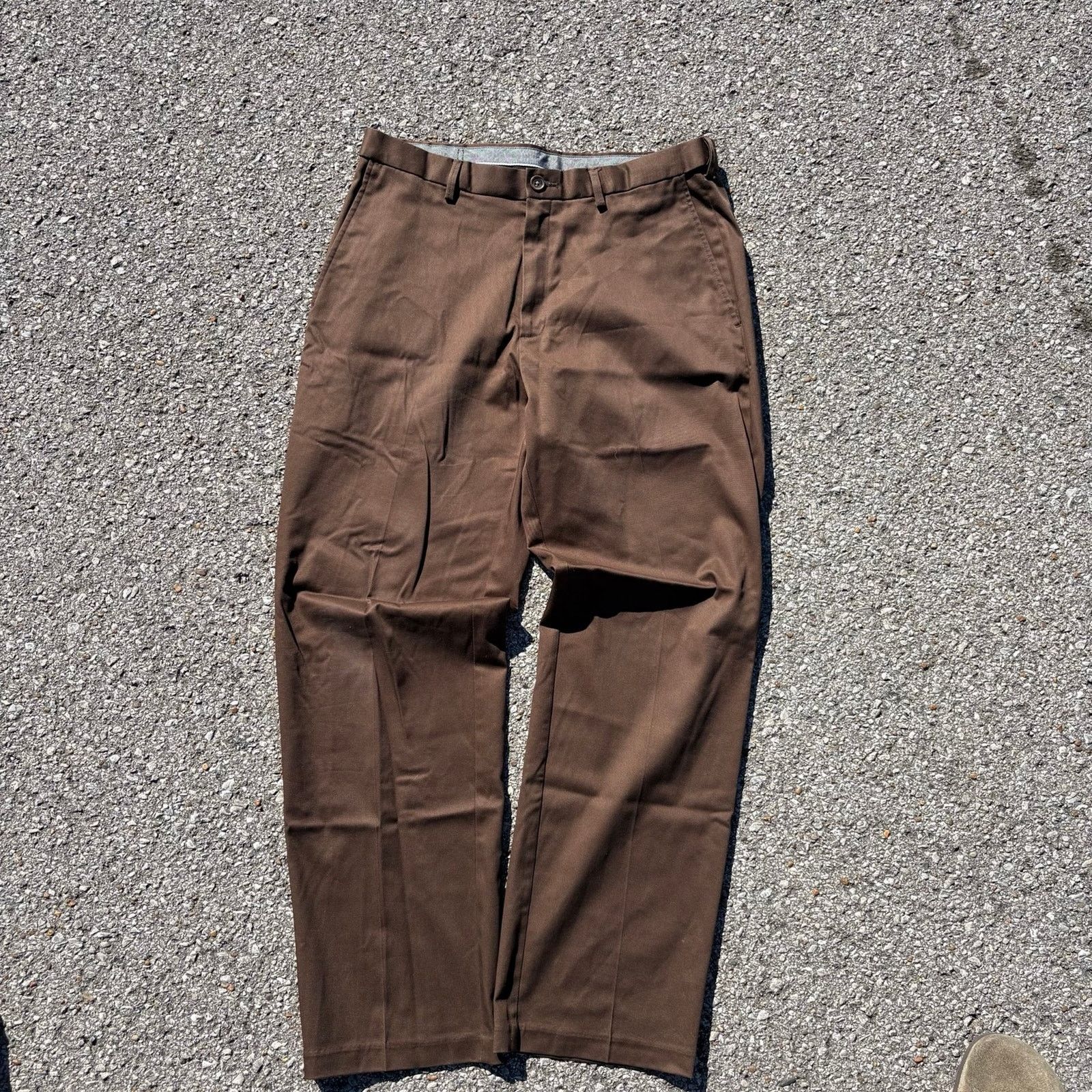 Haggar Brown dress pants Size US 34 / EU 50 - 1 Thumbnail