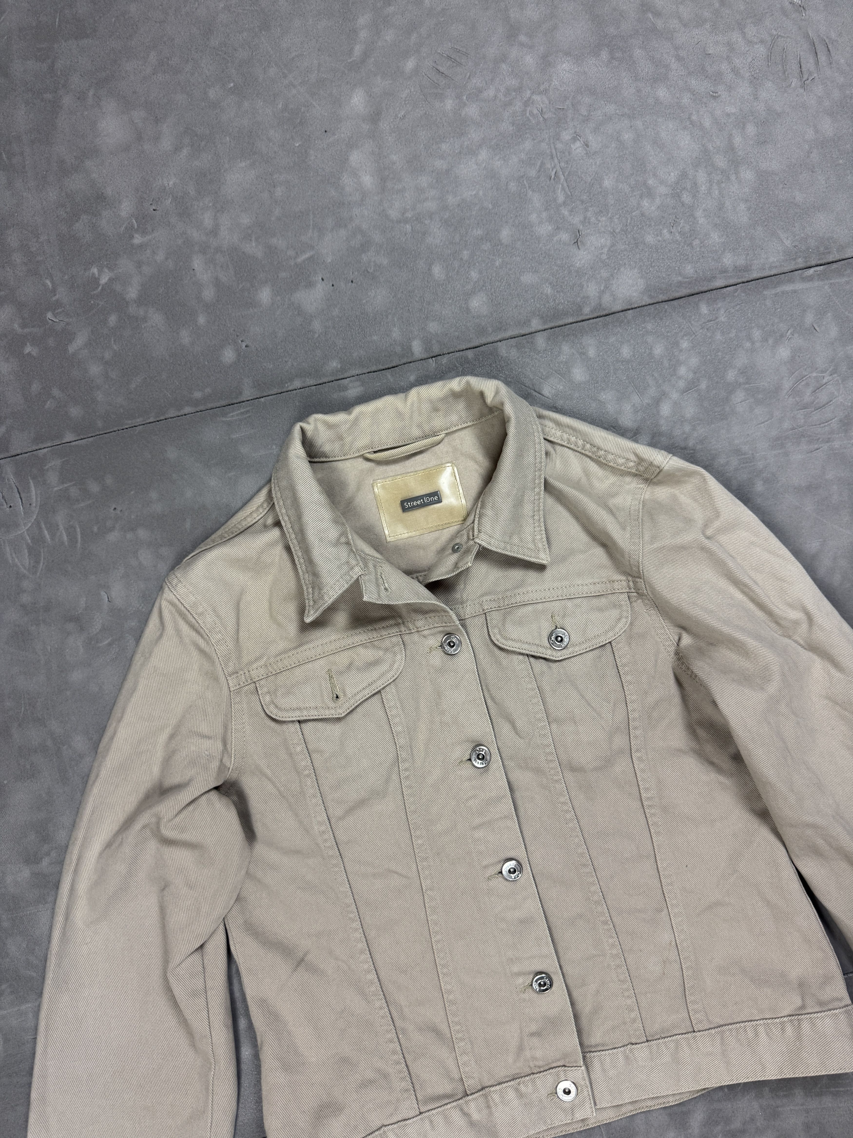 Vintage Street One Retro Washed Jeans Denim Jacket (M) Size M / US 6-8 / IT 42-44 - 4 Thumbnail