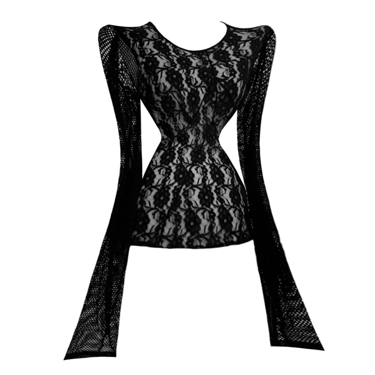 Dolce & Gabbana Runway Dolce & Gabbana Lace Mesh Top Size L / US 10 / IT 46 - 1 Thumbnail