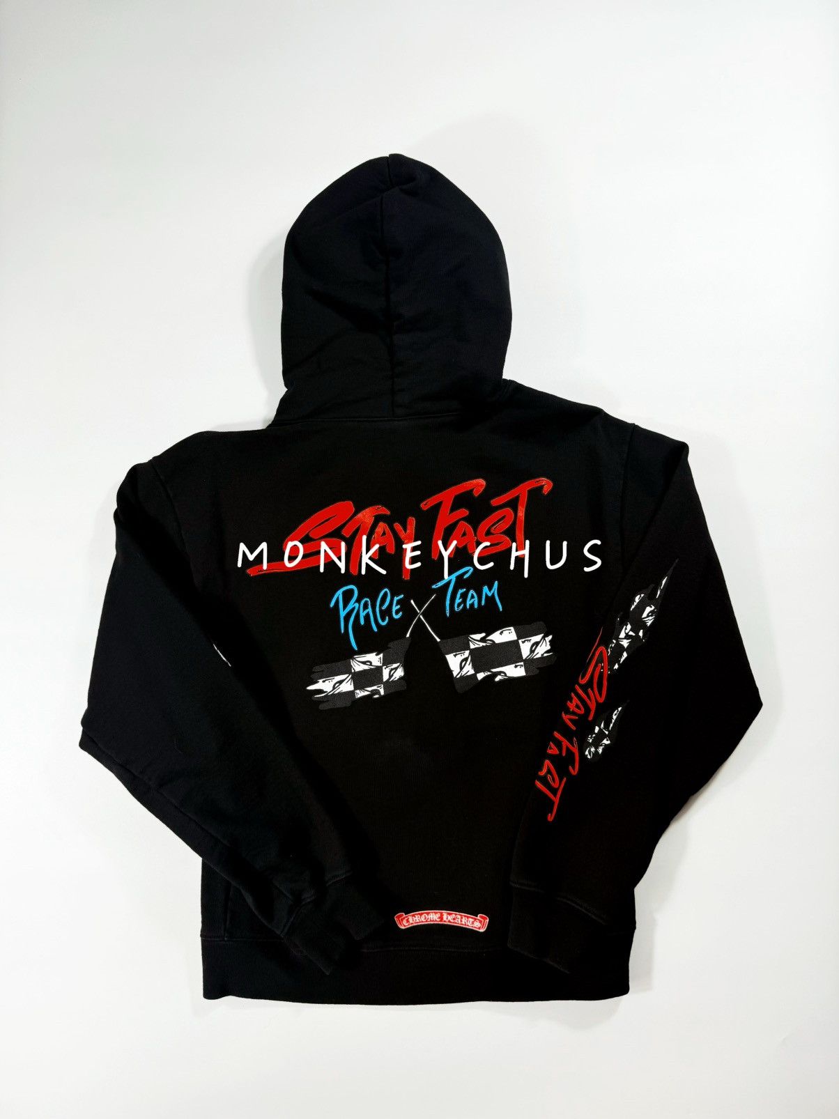 🔥Chrome Hearts Black Mattyboy Stay Fast Pullover Hoodie🔥