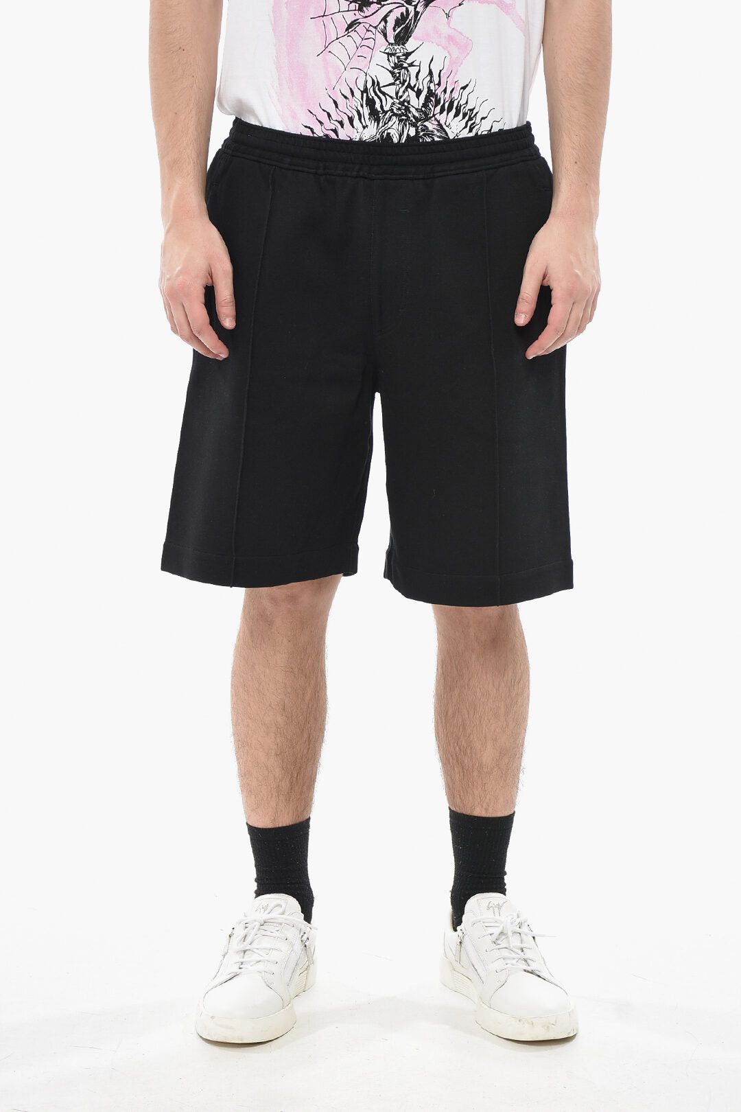 Givenchy Cotton-Blend Shorts with Front Pleats Size US 31 - 1 Thumbnail