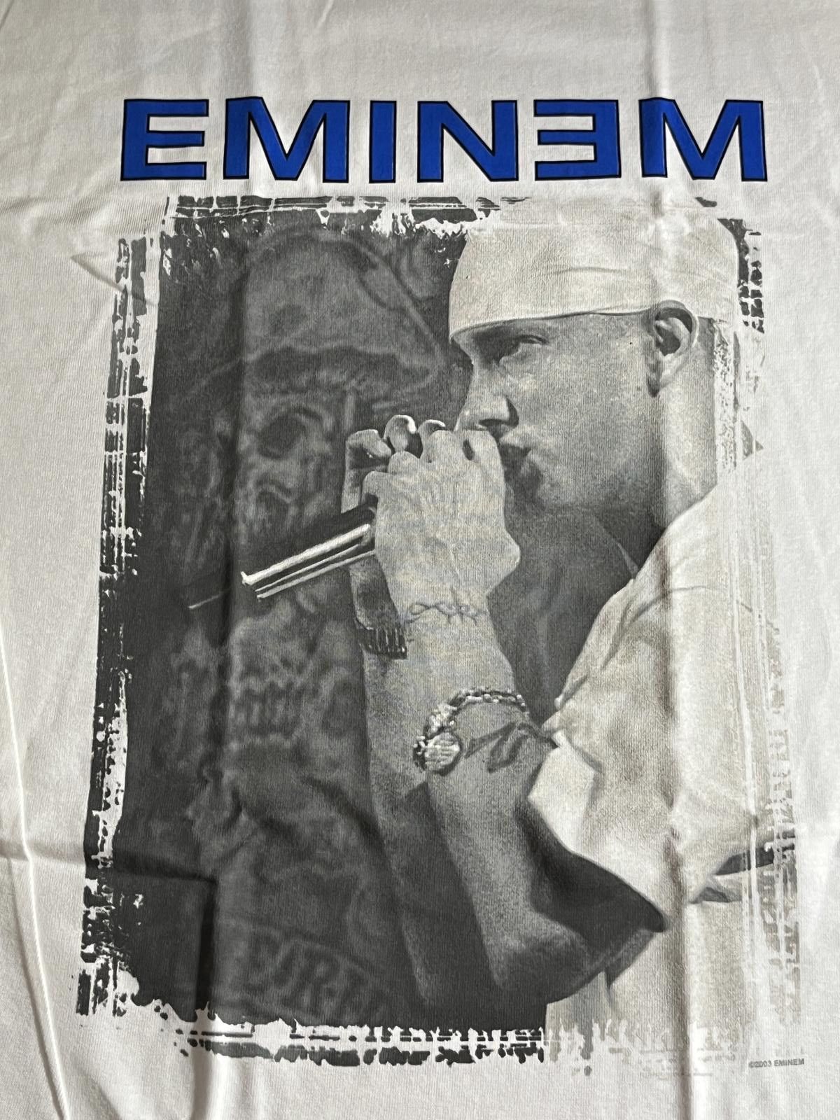 Designer Vintage Eminem Live Photo T-shirt - E on Back - 2003 Shirt Size US S / EU 44-46 / 1 - 4 Thumbnail