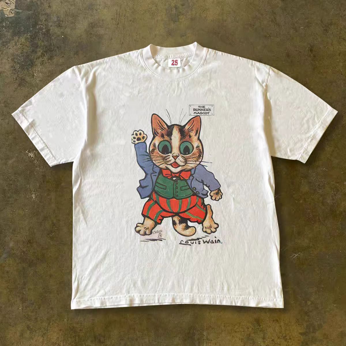 Other Street casual retro cute cat print t-shirt Size US M / EU 48-50 / 2 - 1 Thumbnail