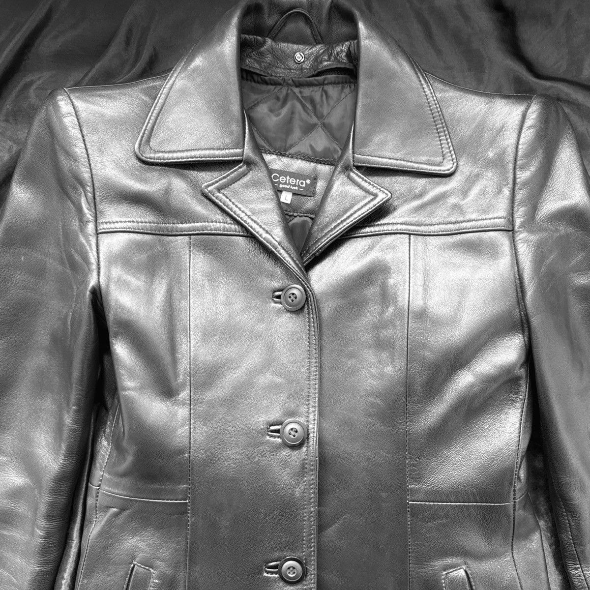 Vintage Iconic super long matrix leather coat Size L / US 10 / IT 46 - 3 Thumbnail