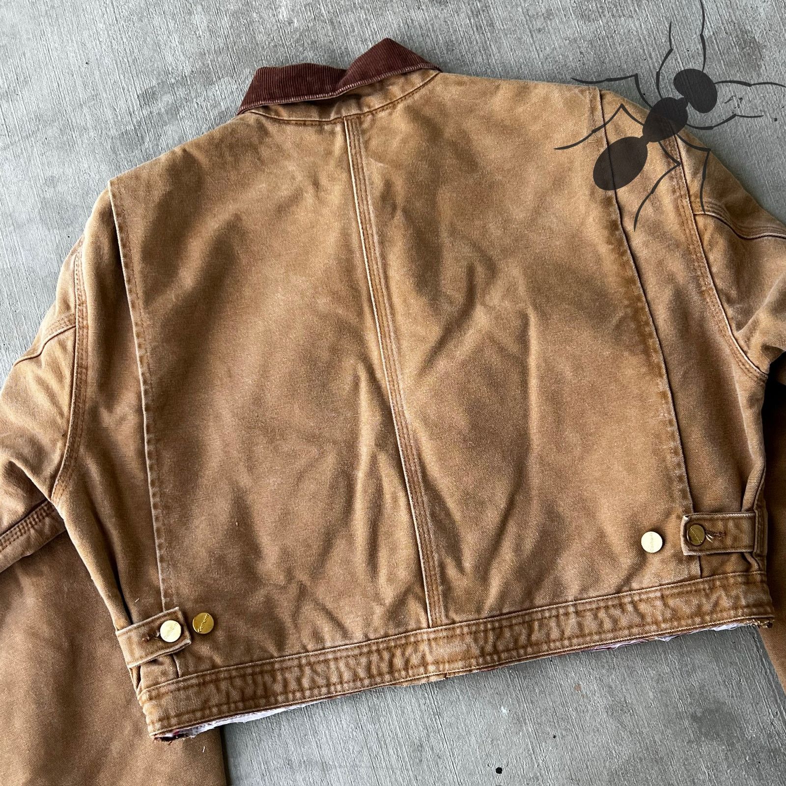 Carhartt × Vintage Carhartt brown cropped Detroit style work wear jacket Size US M / EU 48-50 / 2 - 5 Thumbnail