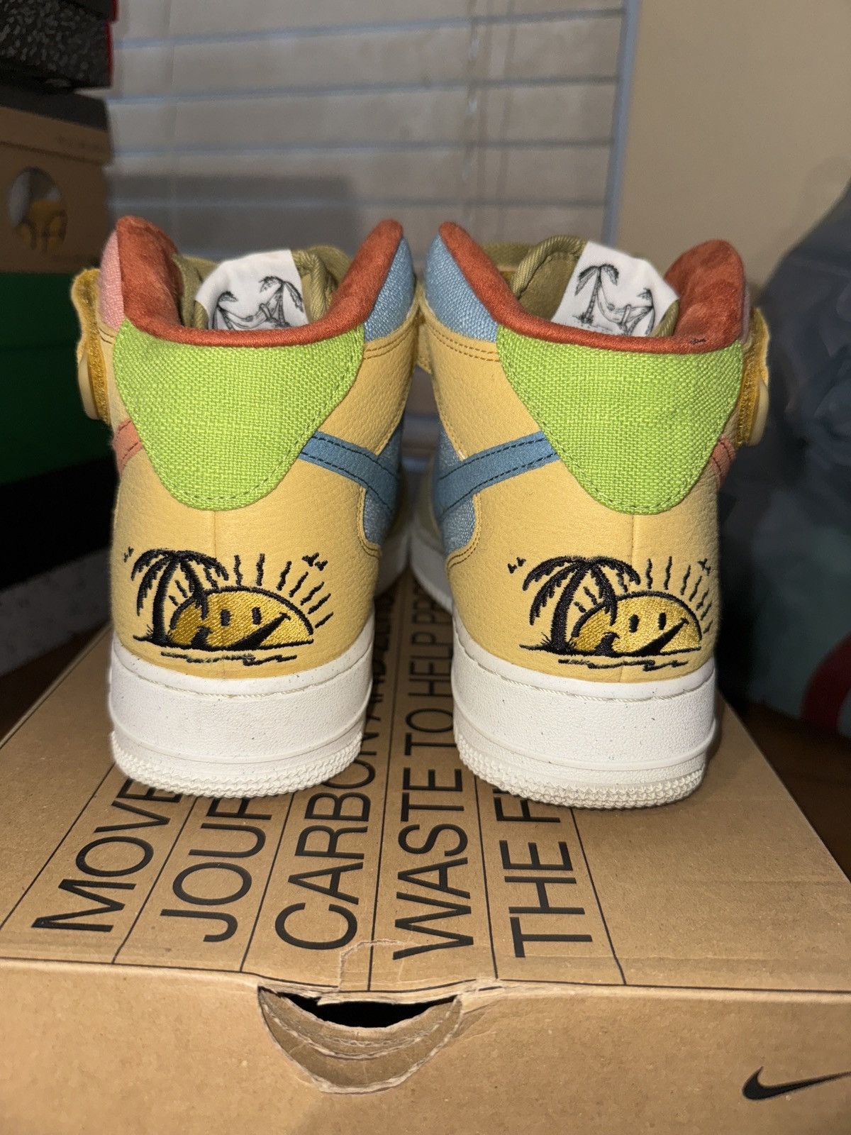 Nike Nike Air Force 1 Mid Sunclub - Gently Used - w/ Box Size US 8.5 / EU 41-42 - 3 Thumbnail