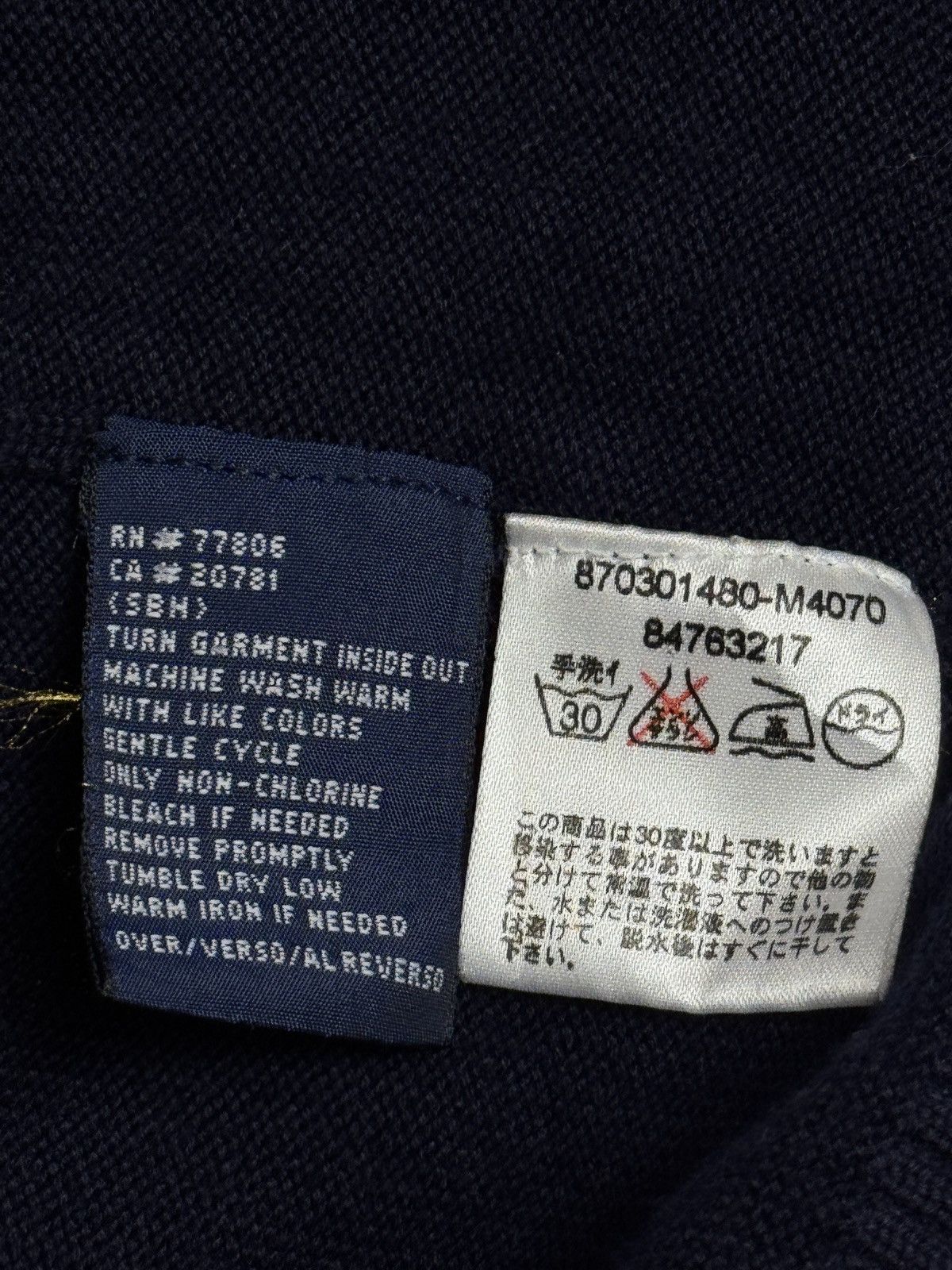 Tommy Hilfiger Tommy Hilfiger men's navy blue quarter-zip pullover sweater. Size US L / EU 52-54 / 3 - 11 Thumbnail