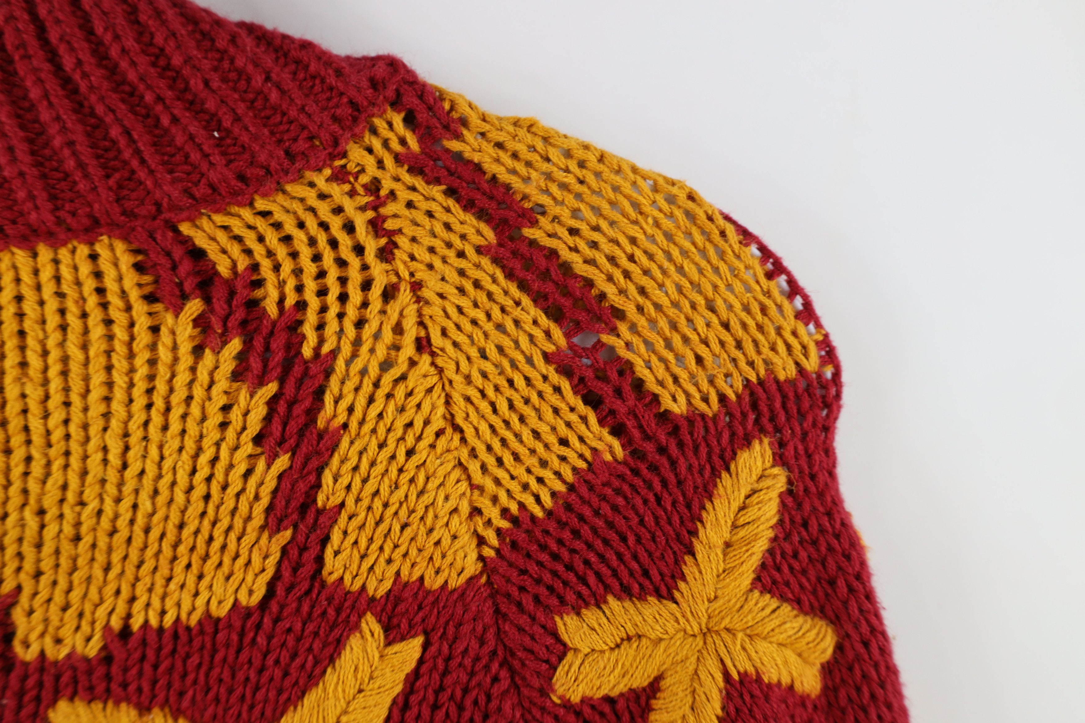 Vintage Vintage 90s Streetwear Embroidered Mock Neck Sweater Size L / US 10 / IT 46 - 12 Thumbnail