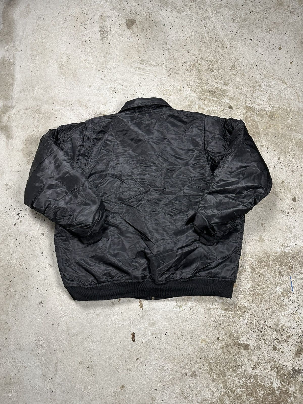 Vintage ‼️ Vintage 90s Black Boxy Bomber Jacket Nylon Rare Size US XL / EU 56 / 4 - 2 Thumbnail