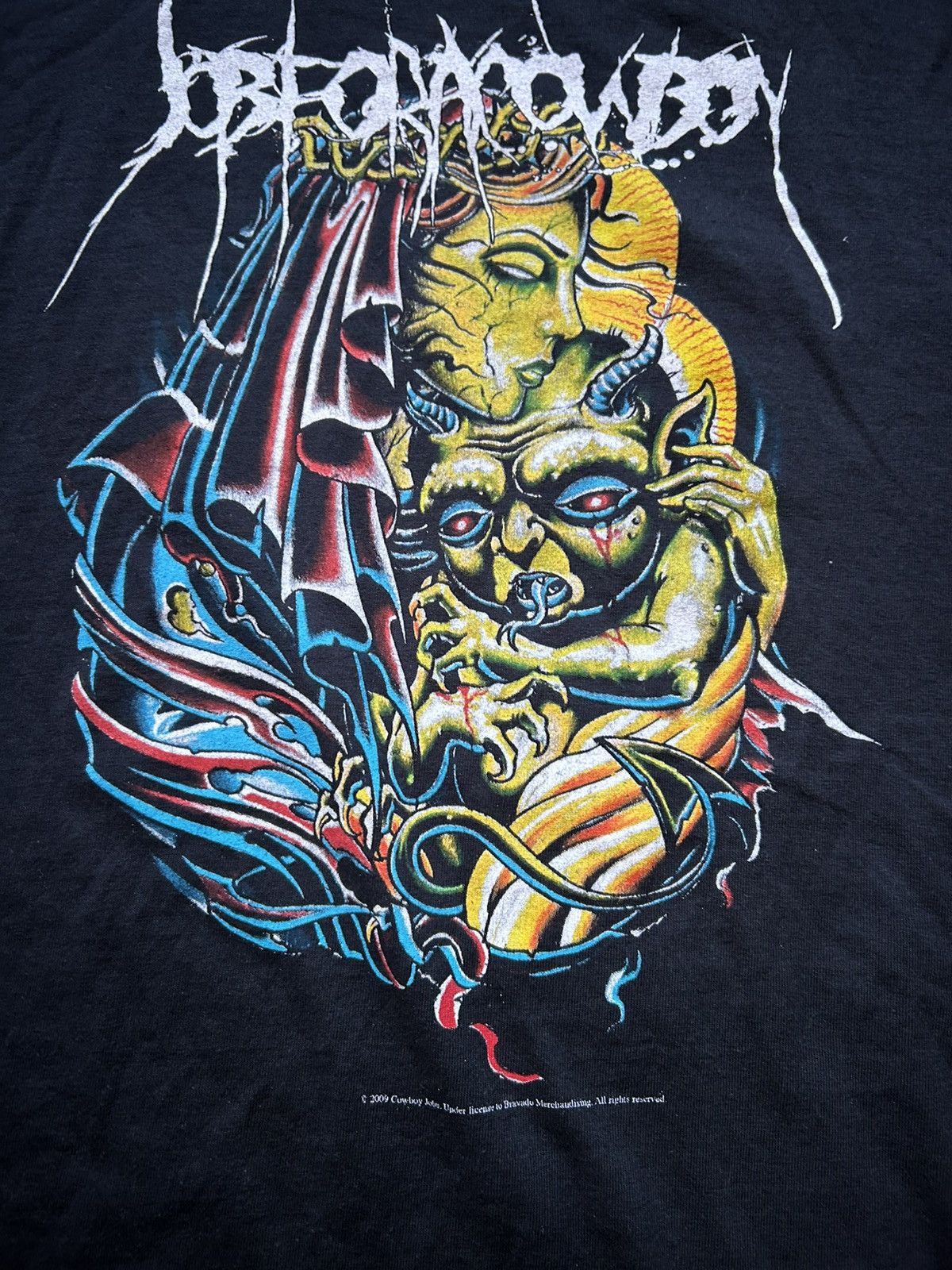 Band Tees Vintage 2009 Job for a cowboy rock metal band tshirt Size US M / EU 48-50 / 2 - 2 Thumbnail
