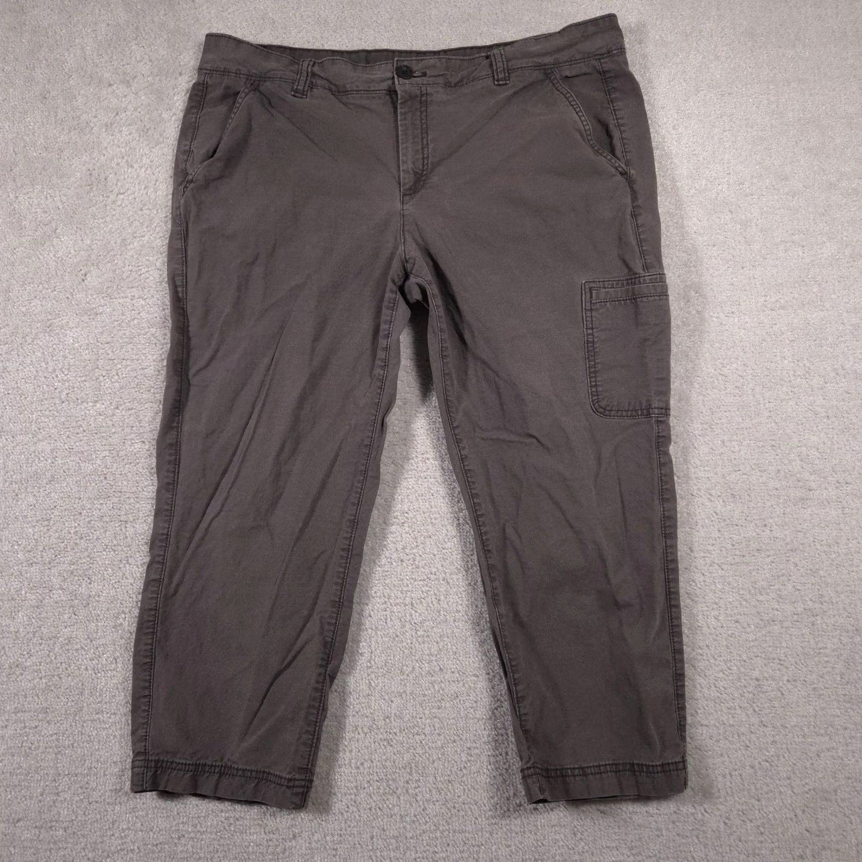Eddie Bauer Eddie Bauer Pants Womens 16 Gray Cargo Utility Stretch Casual Size 38" / US 16 / IT 52 - 2 Thumbnail