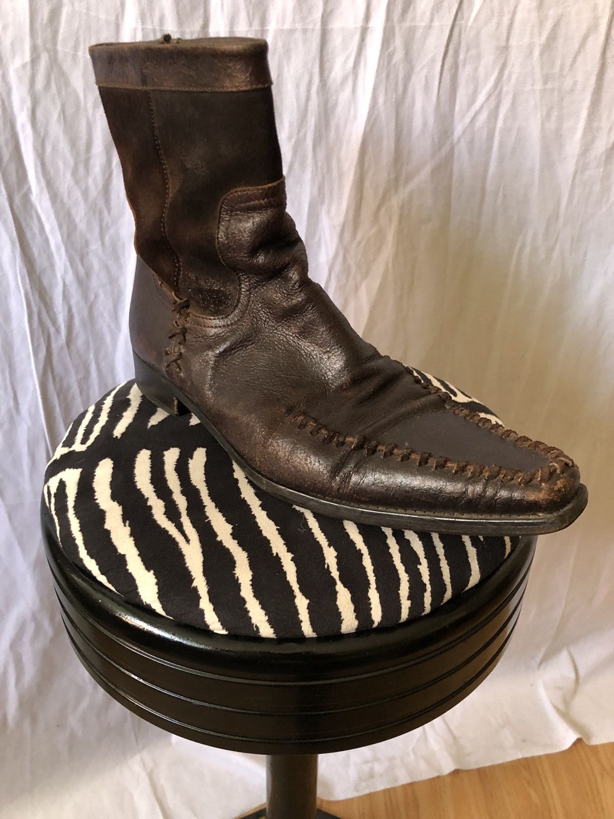 Dsquared2 DSQUARED2 F/W 2003 “laced” suede leather boots Size US 11 / EU 44 - 2 Thumbnail