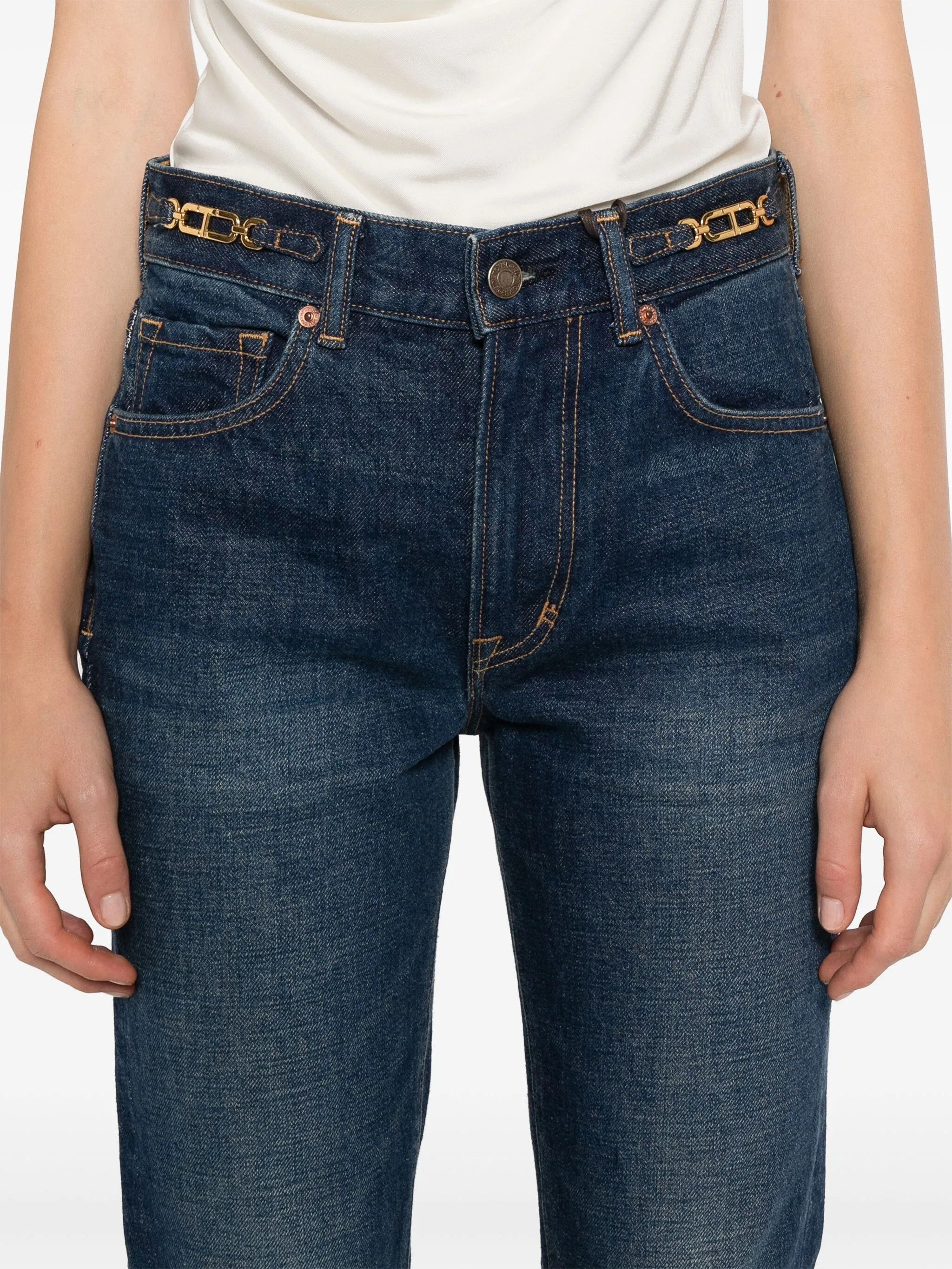 Tom Ford o1w1db10525 PAD116 Straight-Leg Jeans in Blue Size 34" / US 12 / IT 48 - 5 Thumbnail