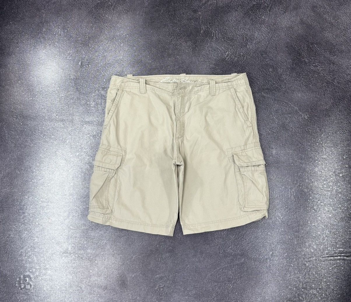Eddie Bauer Eddie Bauer 2000s Wide-Leg Utility Hype Baggy Cargo Shorts Size US 38 / EU 54 - 1 Thumbnail