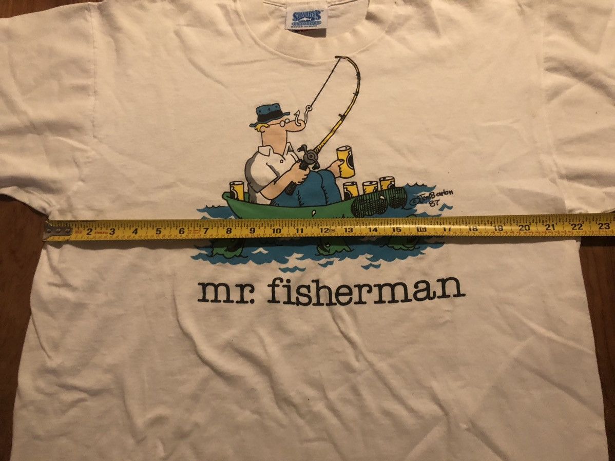 Vintage Vintage 1987 “ Mr Fisherman” T Shirt S/XL Size US XL / EU 56 / 4 - 9 Thumbnail