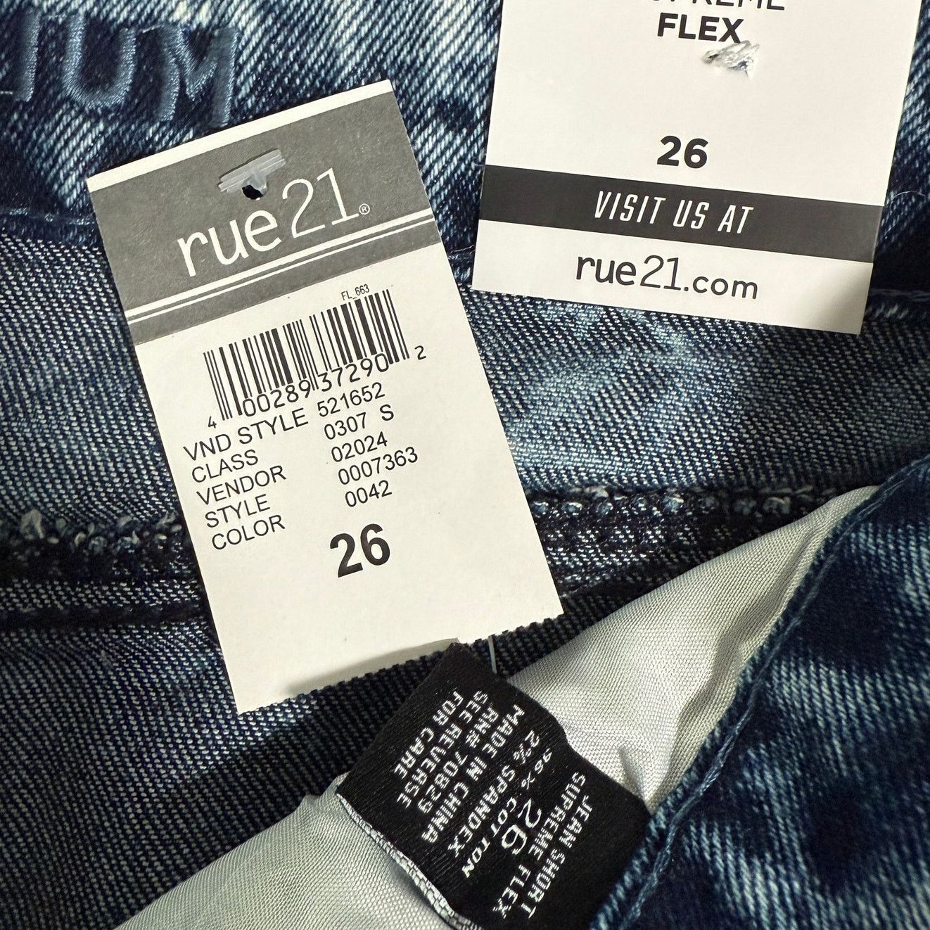 rue21 Rue 21 Denim Jean Shorts Patchwork Supreme Flex Graffiti 26 Size US 26 / EU 42 - 5 Thumbnail