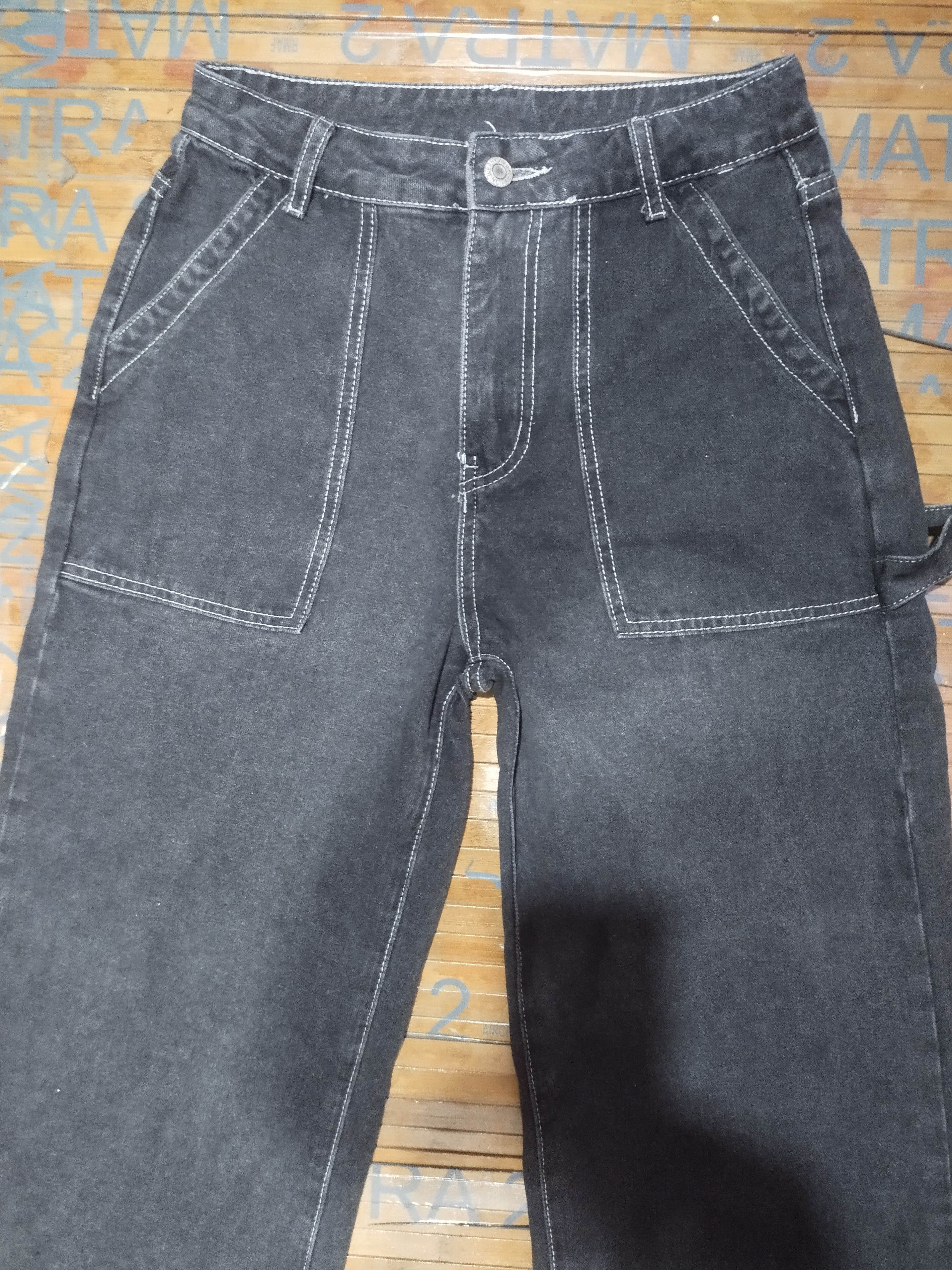 Jean × Shein Jeans SHEIN Baagy / Carpenter Style Sz S (26") Size 26" / US 2 / IT 38 - 9 Thumbnail