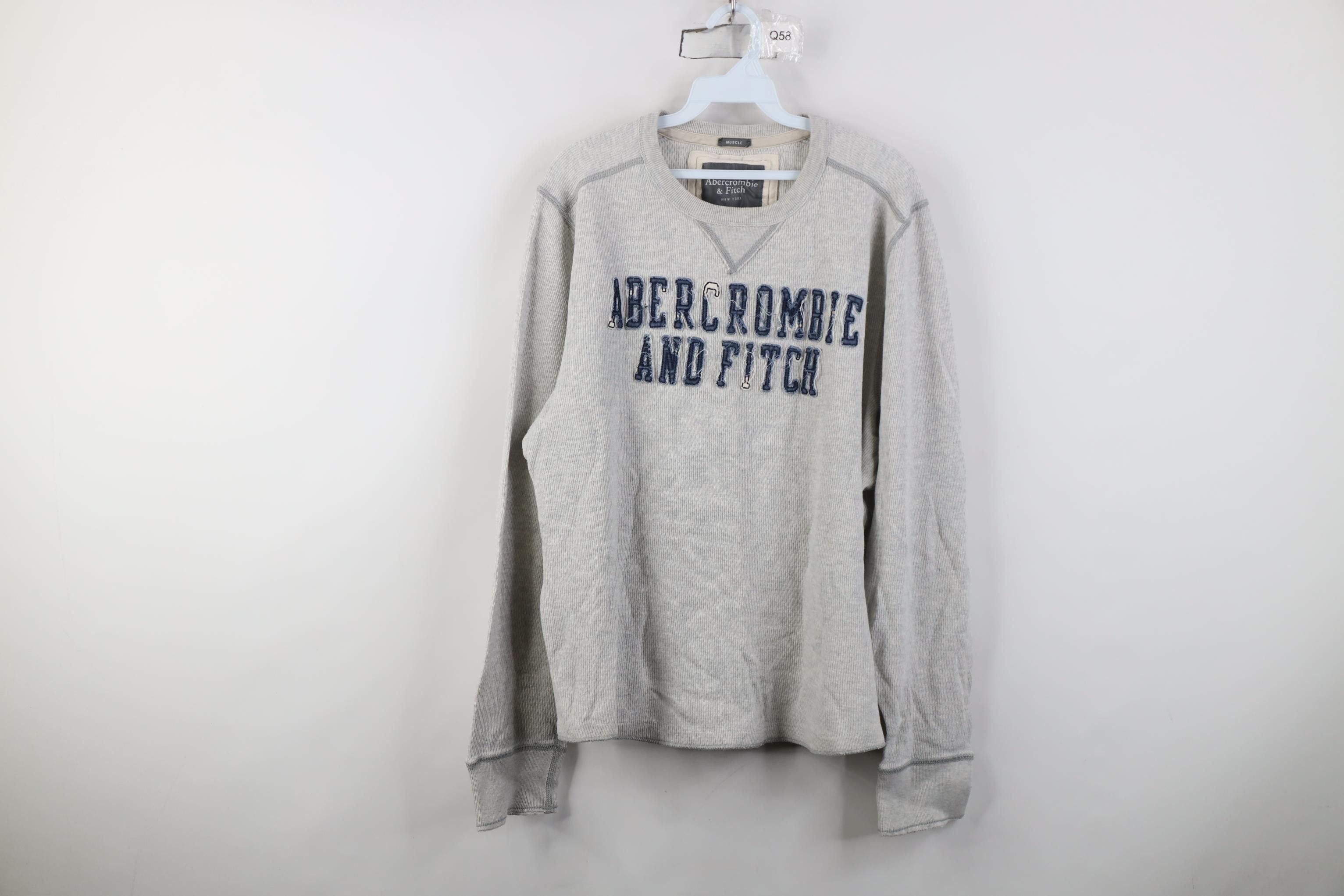Abercrombie & Fitch Vintage 90s Y2K Abercrombie & Fitch Muscle Thermal T-Shirt Size US XXL / EU 58 / 5 - 1 Thumbnail