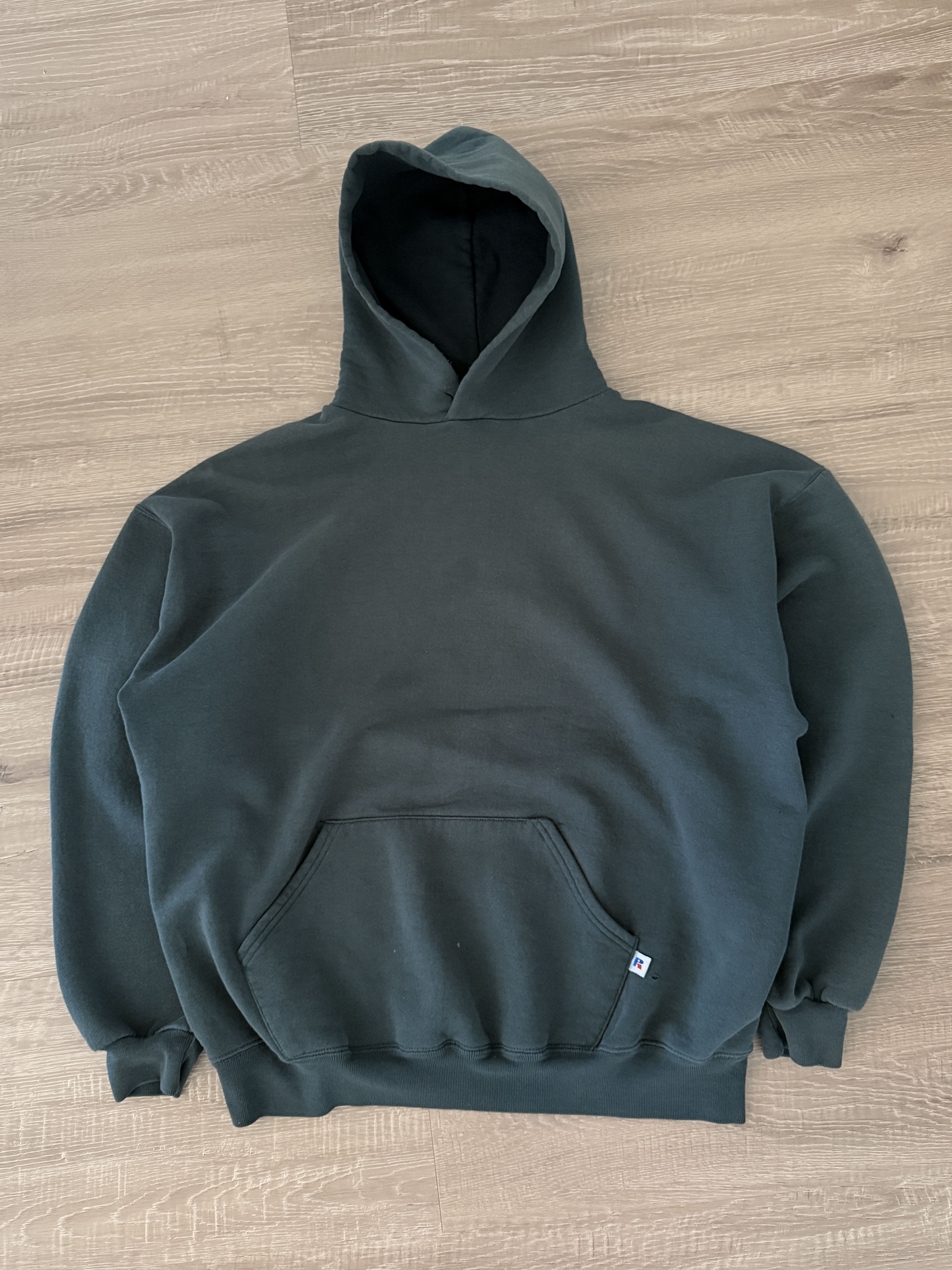 1990s Russell Sea Green Hoodie Sweatshirt