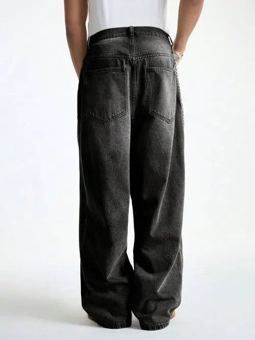 Jean × Vintage Washed Y2k Denim Jeans Loose fit Baggy Size US 36 / EU 52 - 2 Thumbnail