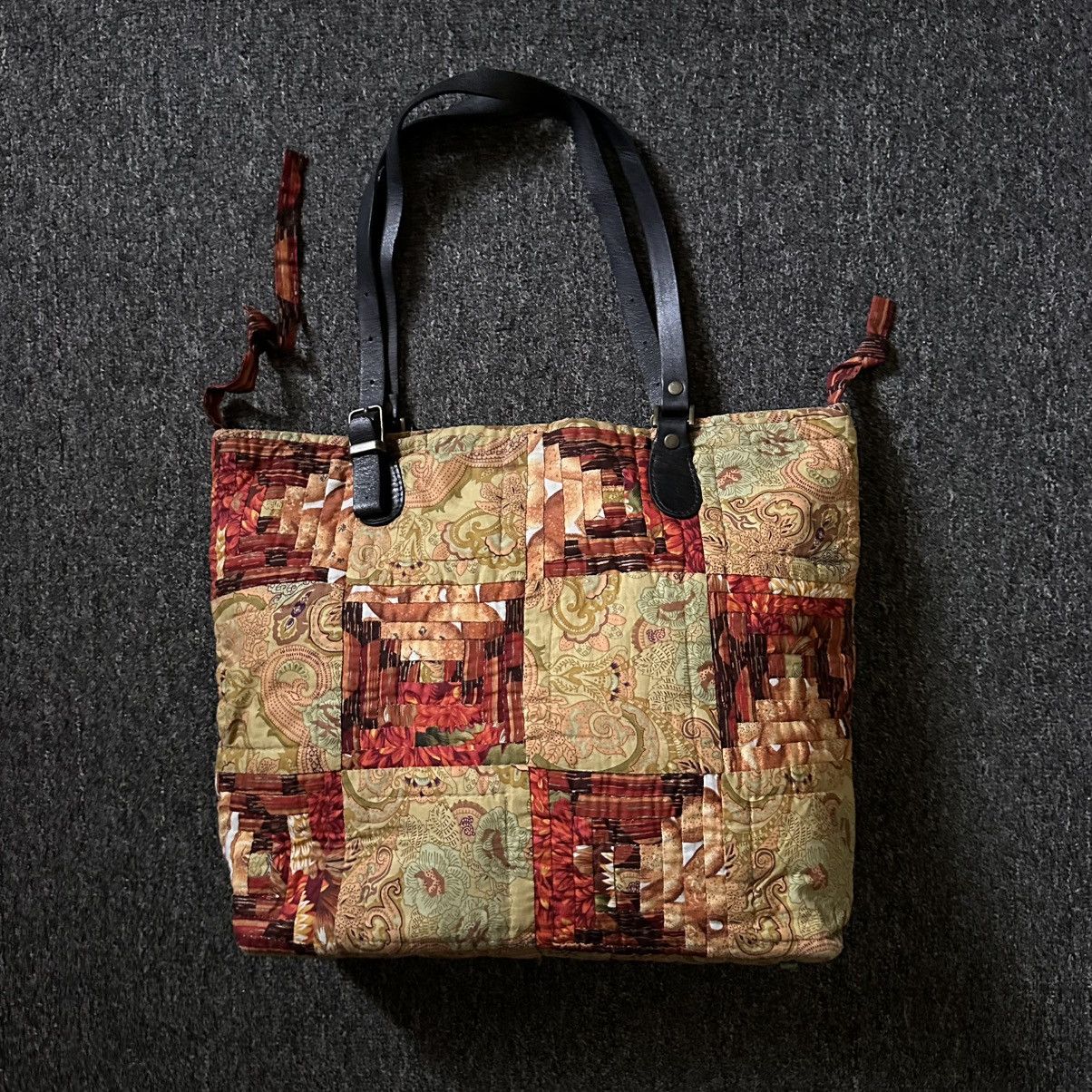 Japanese Brand JAPAN HANDMADE PATCHWORK TOTE BAG Size ONE SIZE - 3 Thumbnail