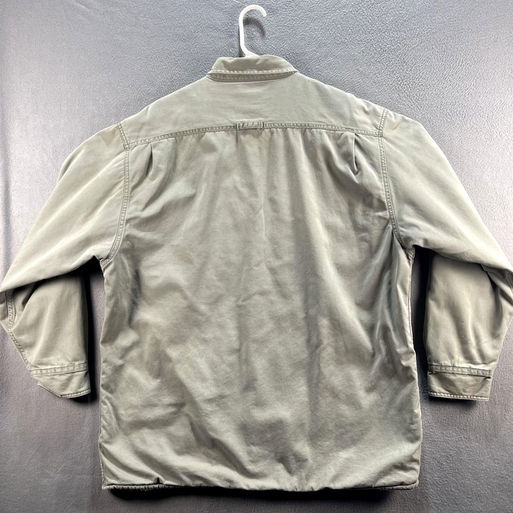 Levi's VINTAGE Levi's Jacket Mens XL Gray Bomber Button Up Cotton Chore Coat Sherpa Lined Size US XL / EU 56 / 4 - 3 Thumbnail