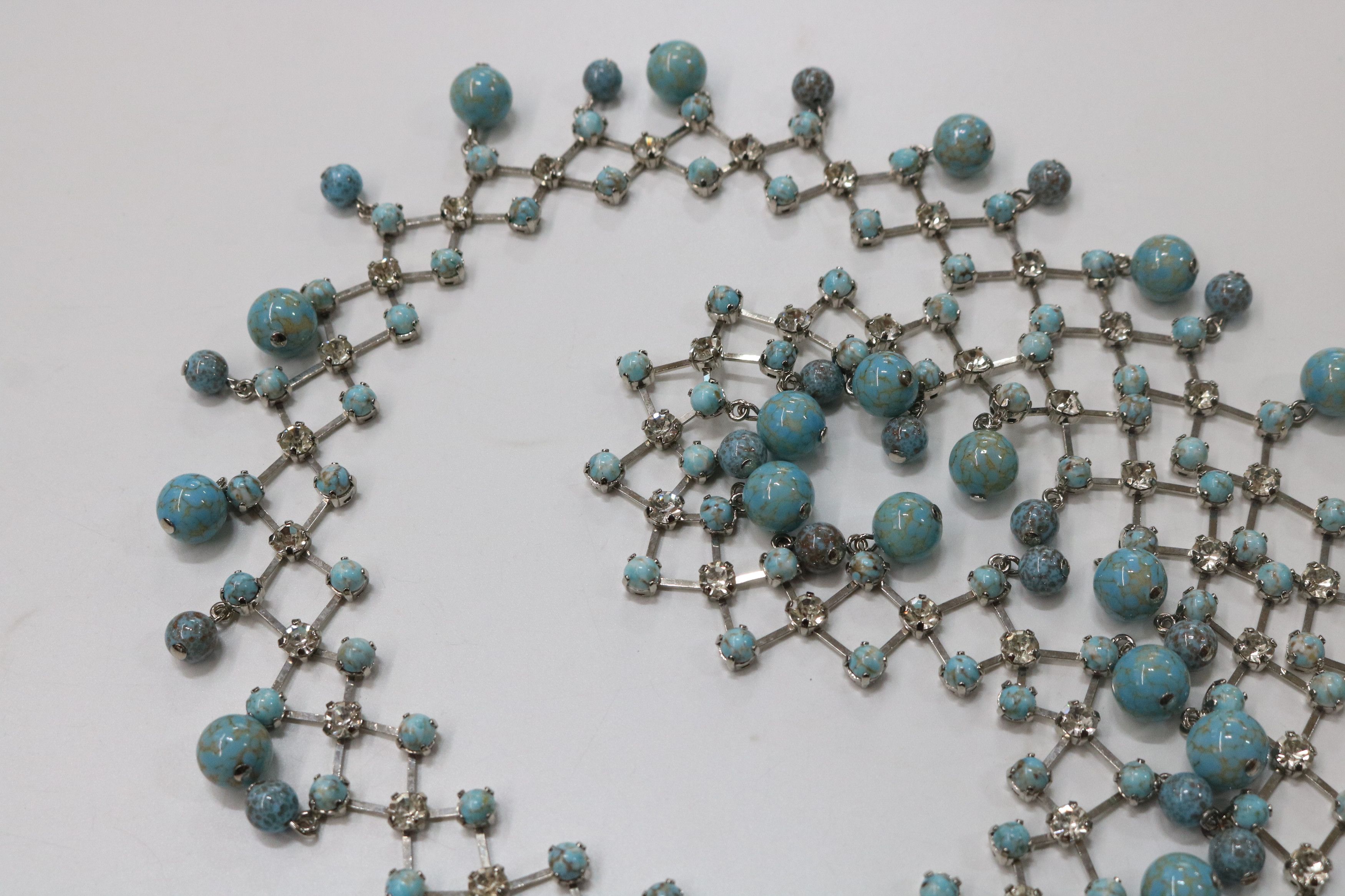Dolce & Gabbana DOLCE & GABBANA Turquoise & Cubic Detail Necklace Size ONE SIZE - 10 Thumbnail