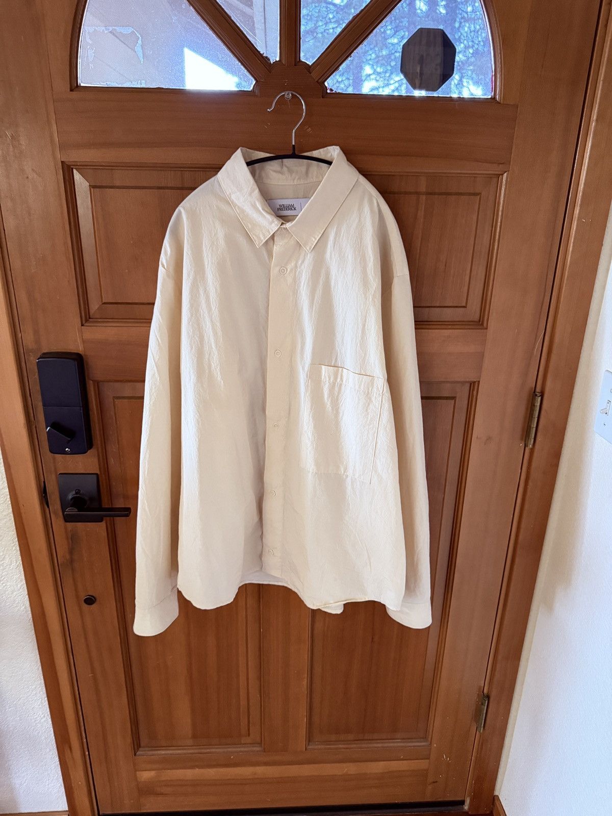 William Frederick WF Office Shirt Cotton/Wool Typewriter Size US XL / EU 56 / 4 - 1 Thumbnail