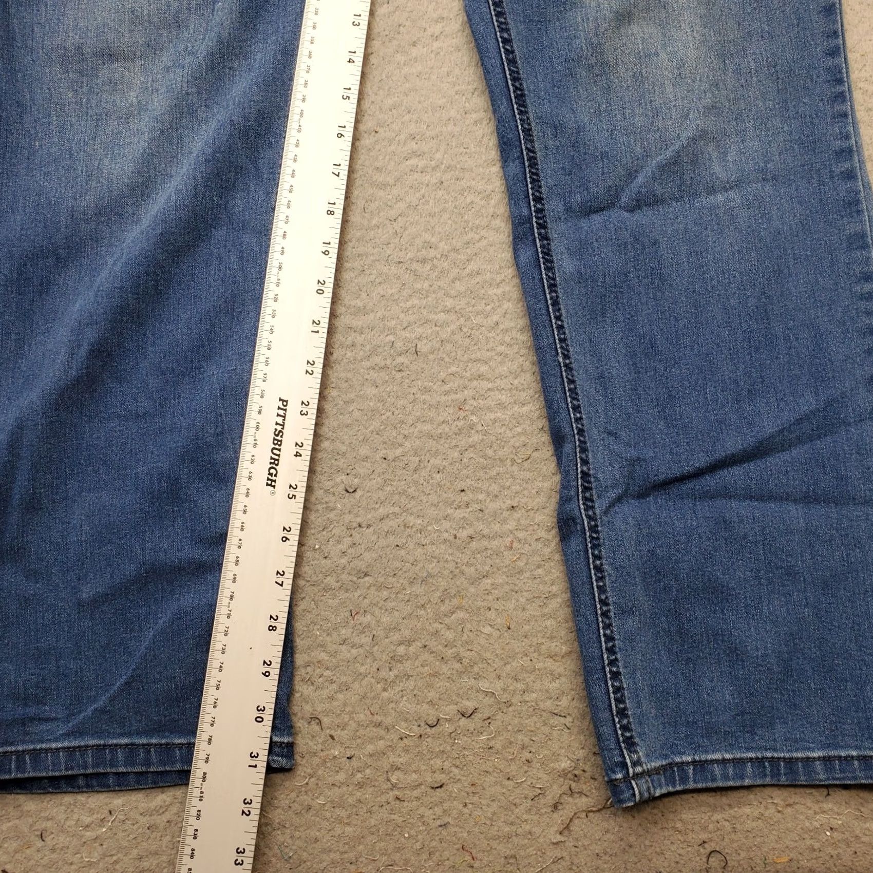 Buffalo David Bitton Buffalo Mens Jeans - Axel Straight Jeans Mens 38x32 Blue Denim Stretch Slim Fit Size US 38 / EU 54 - 4 Thumbnail